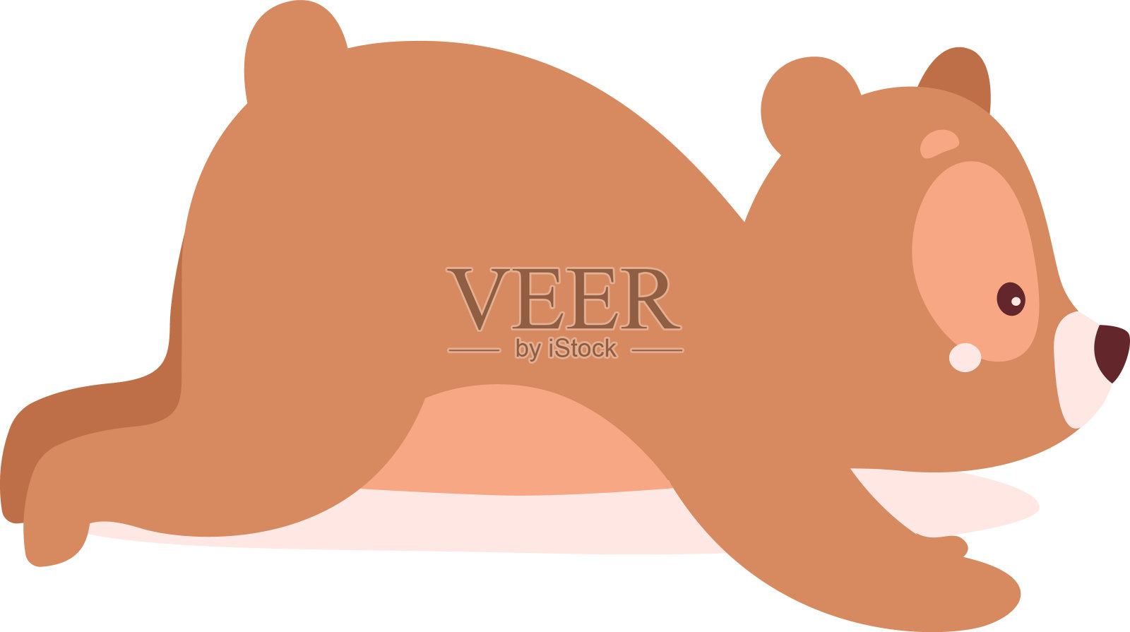 elements_birthday_cute_bear_hare插画图片素材