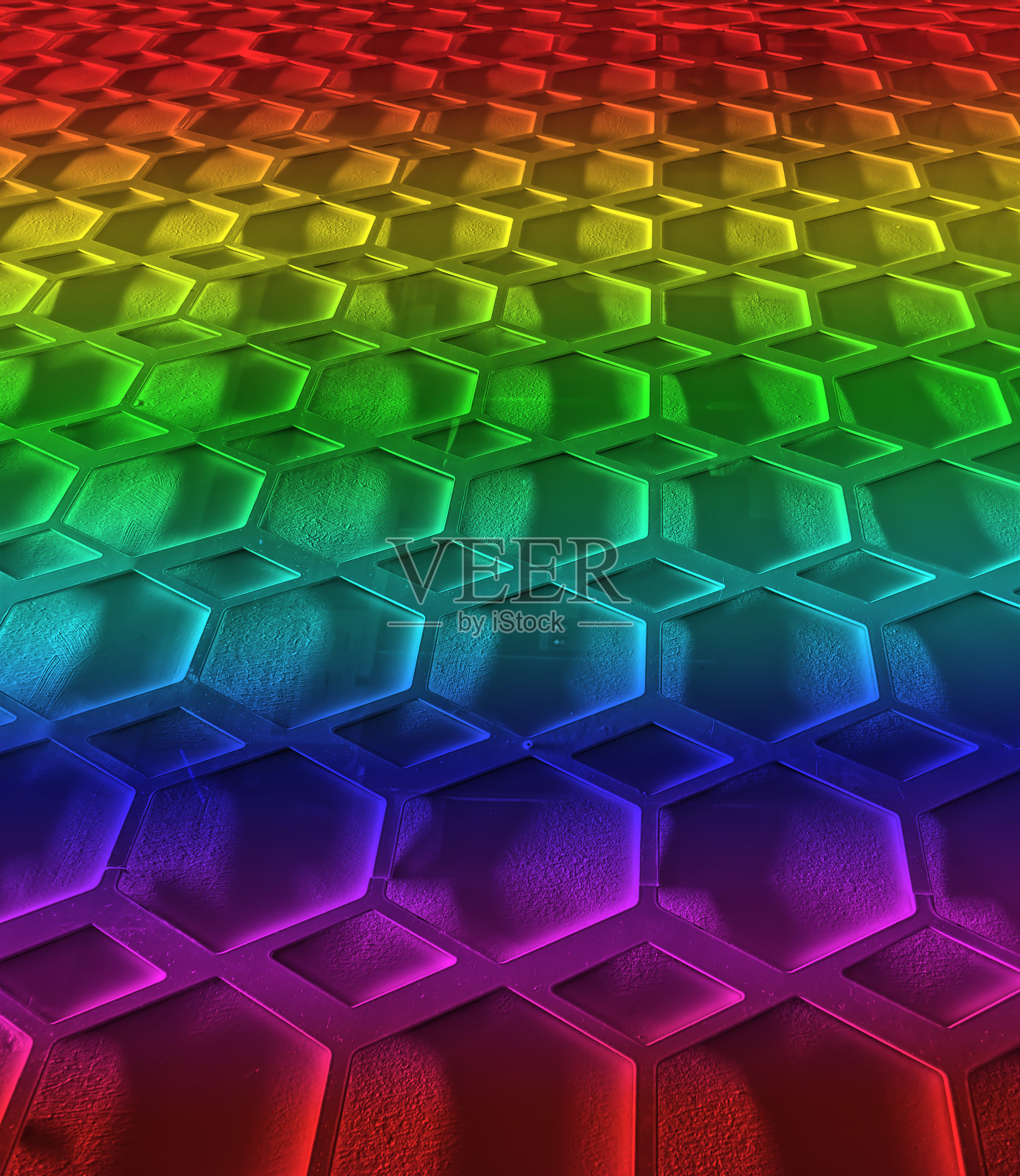 色彩斑斓的金属网上的墙面图案，纹理的背景照片摄影图片