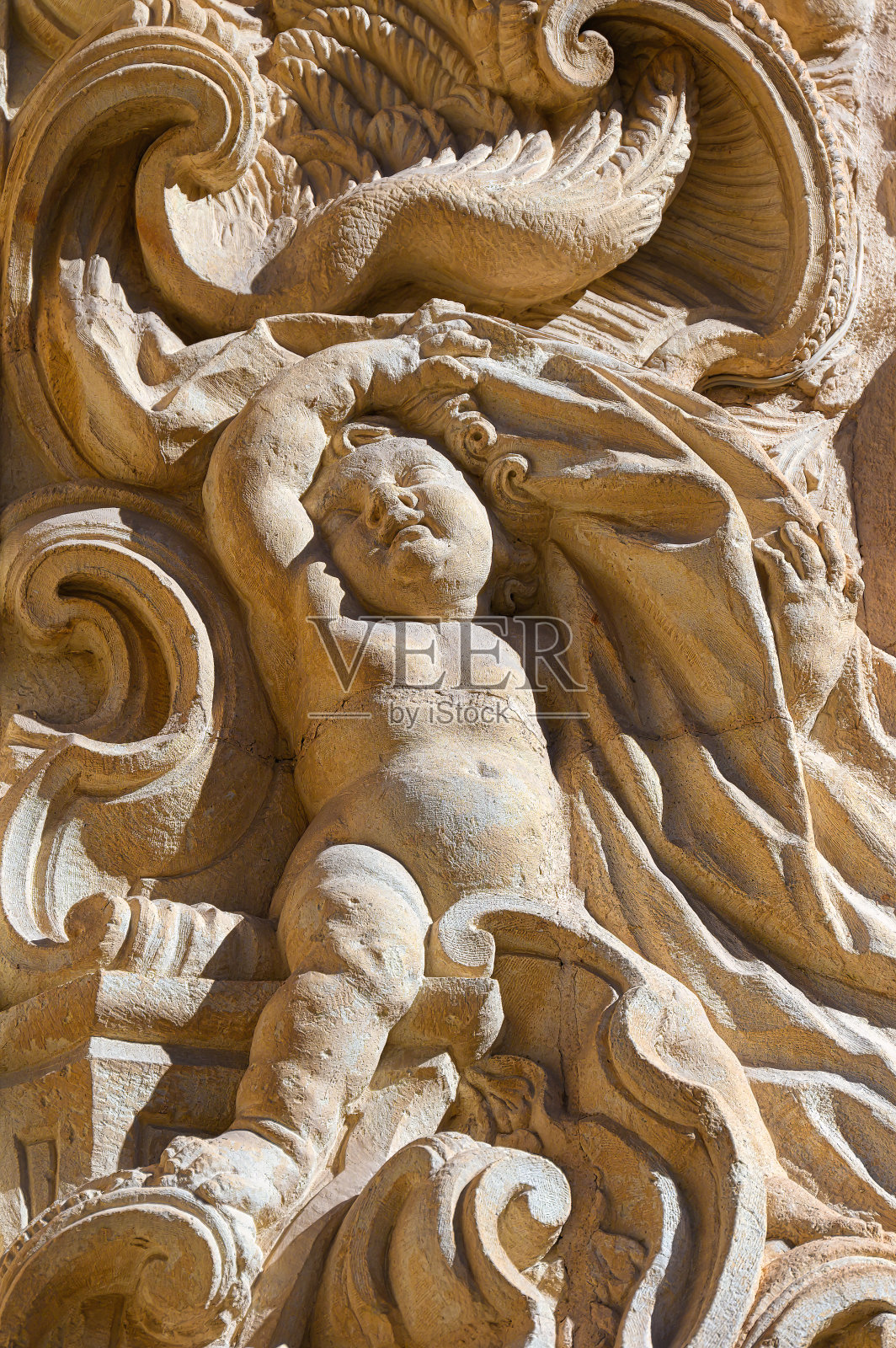 天使雕塑装饰照片摄影图片