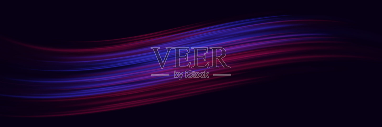 光线抽象技术。闪亮光波效果。插画图片素材