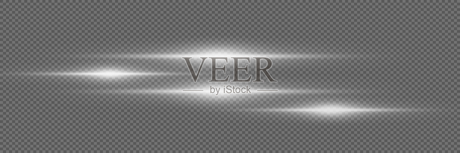 白光在透明的背景上爆炸。激光束，水平光线。插画图片素材