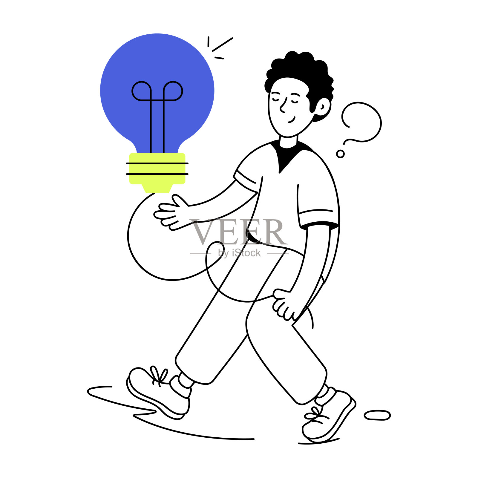 有创造力的人插画图片素材