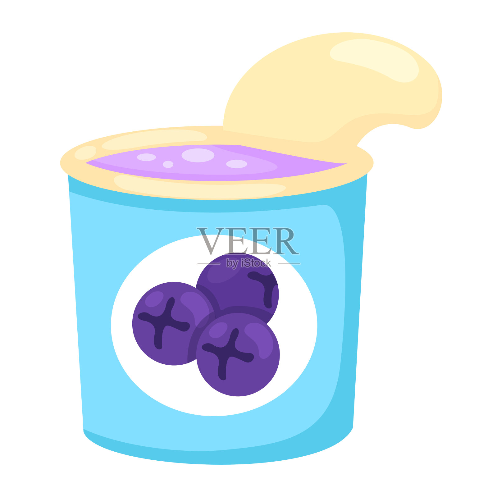 酸奶白的背景矢量插图插画图片素材