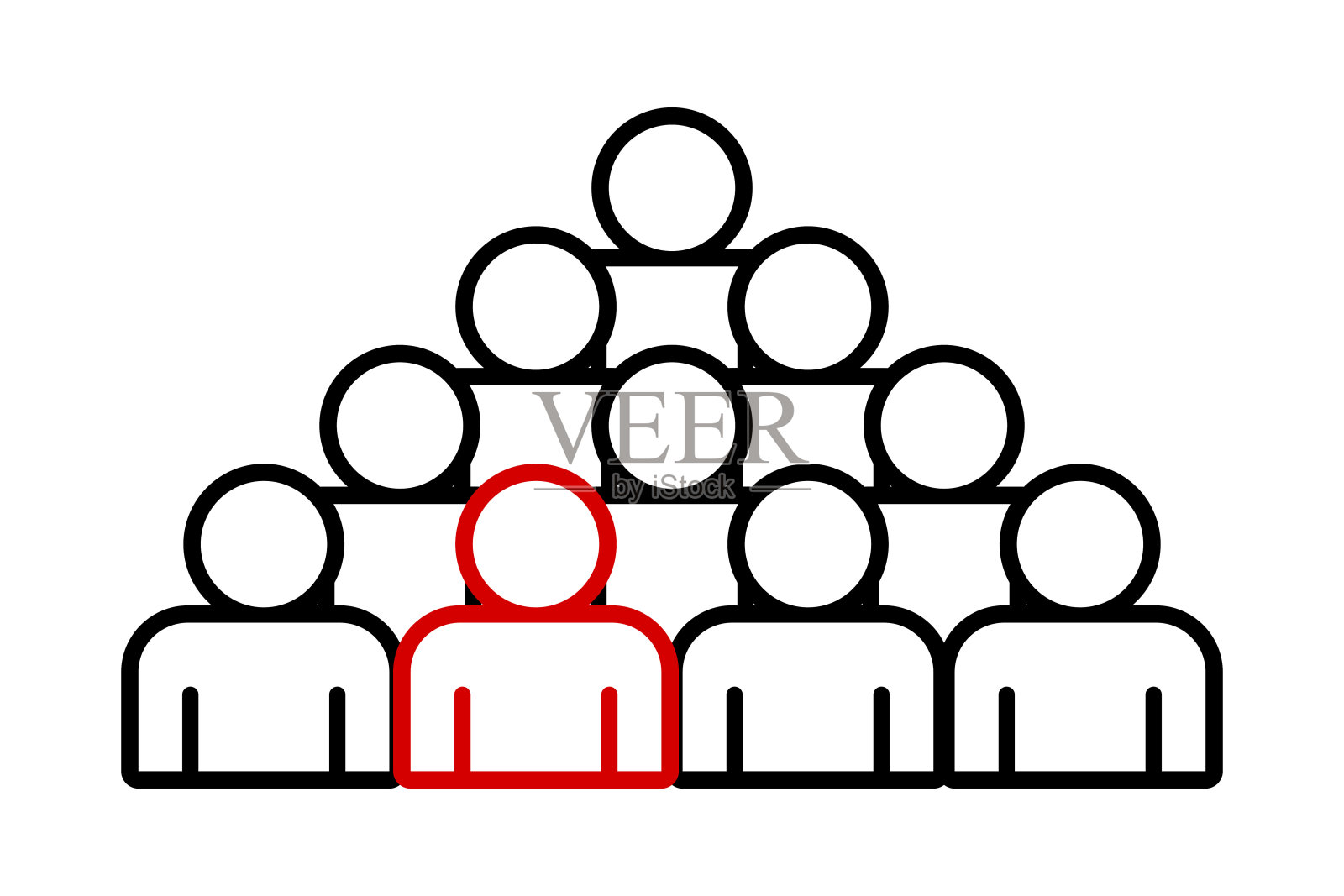 象征，人的象征。插画图片素材