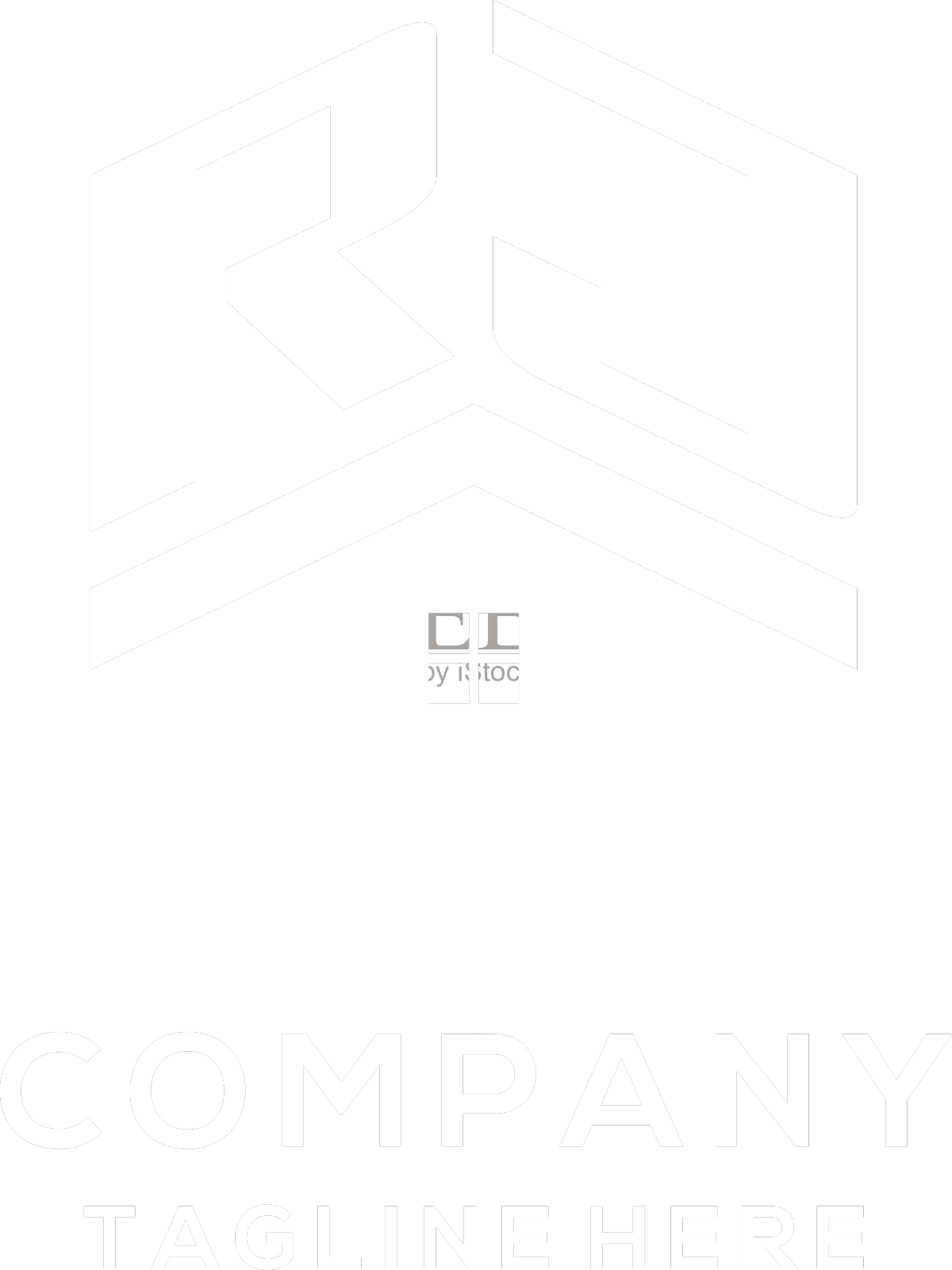 最初的rj标志与抽象的家庭屋顶简单设计元素图片