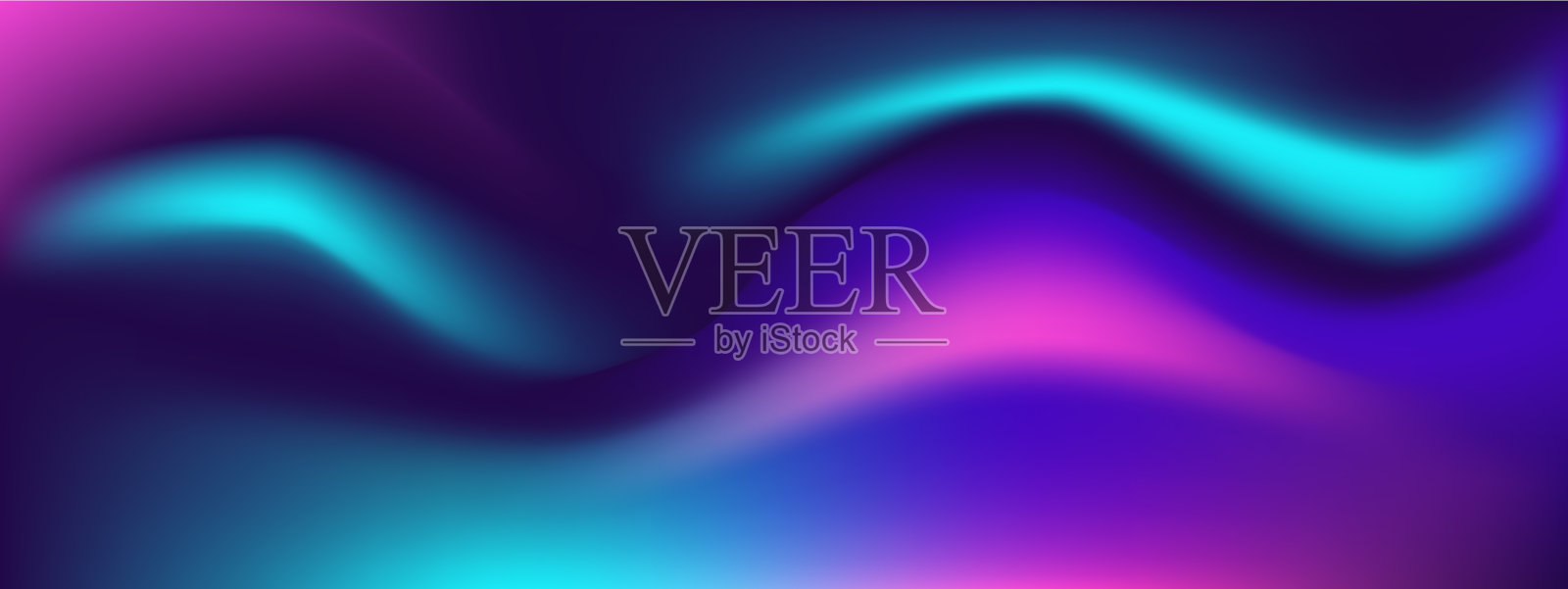 潮流波浪流体模糊梯度背景插画图片素材