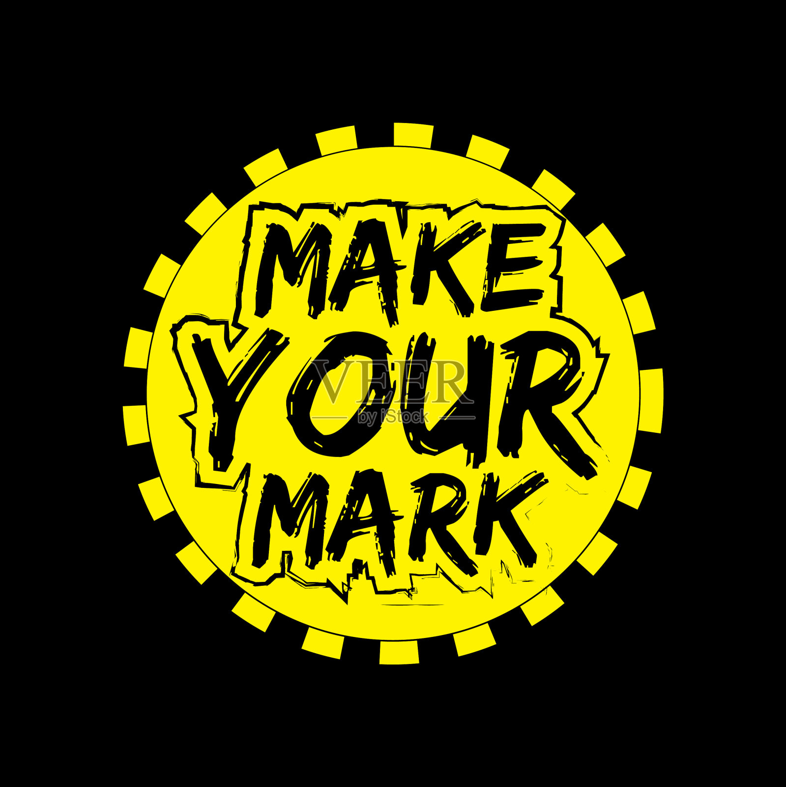 励志和鼓舞人心的引号字母插画图片素材