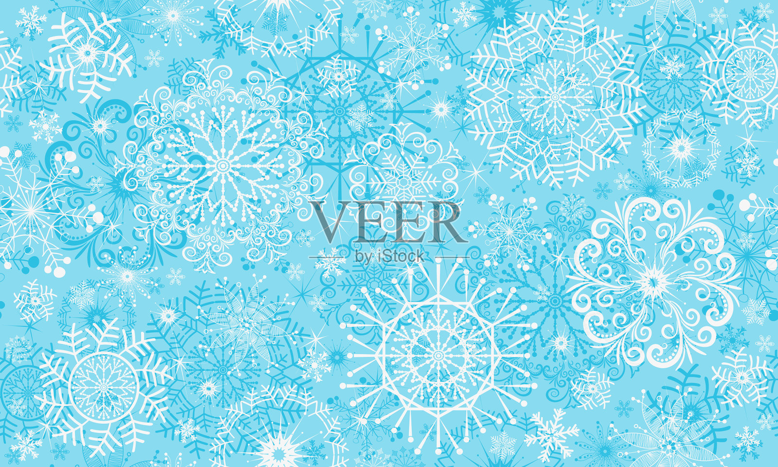 圣诞无缝图案与星星和花边插画图片素材