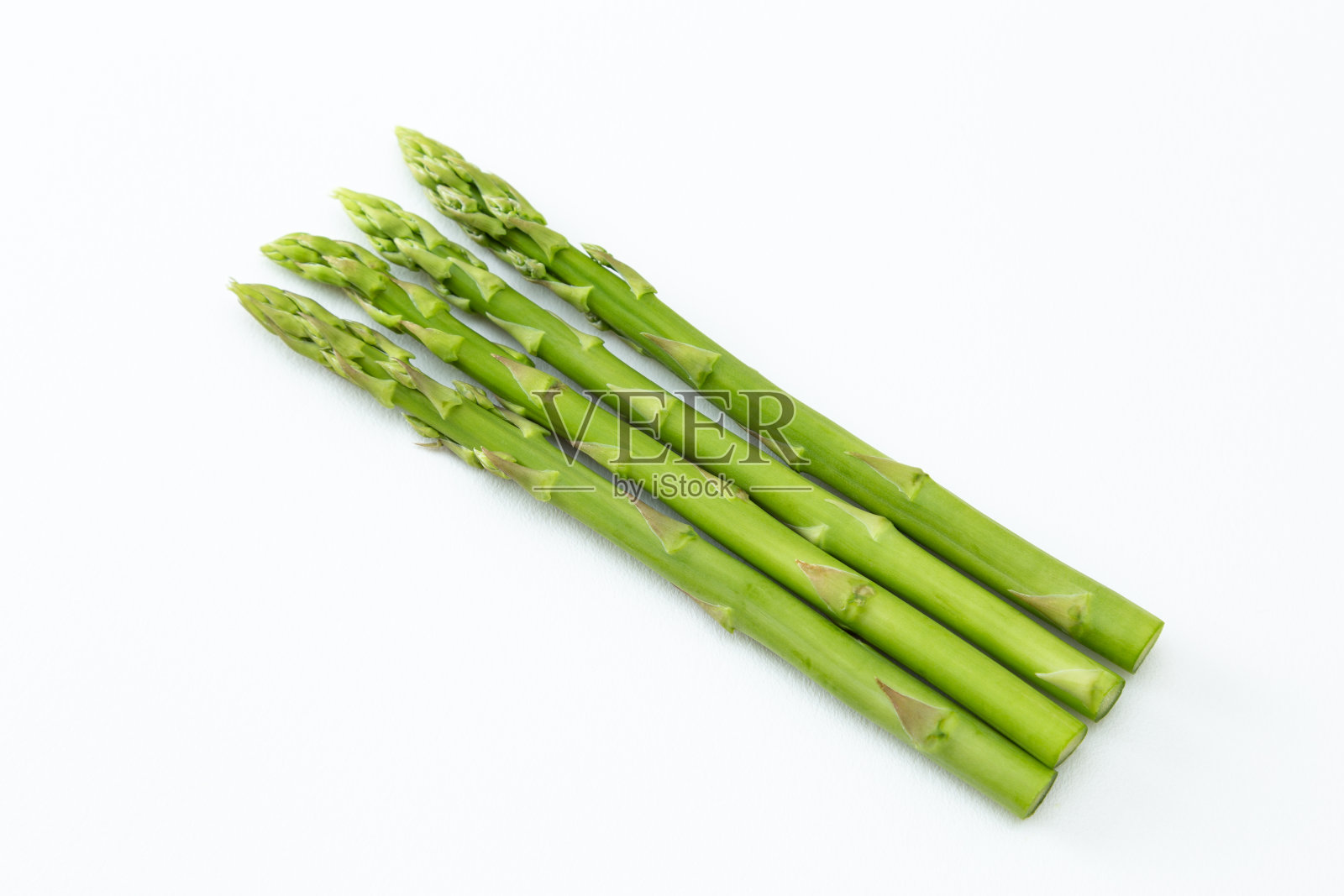 白底芦笋。照片摄影图片