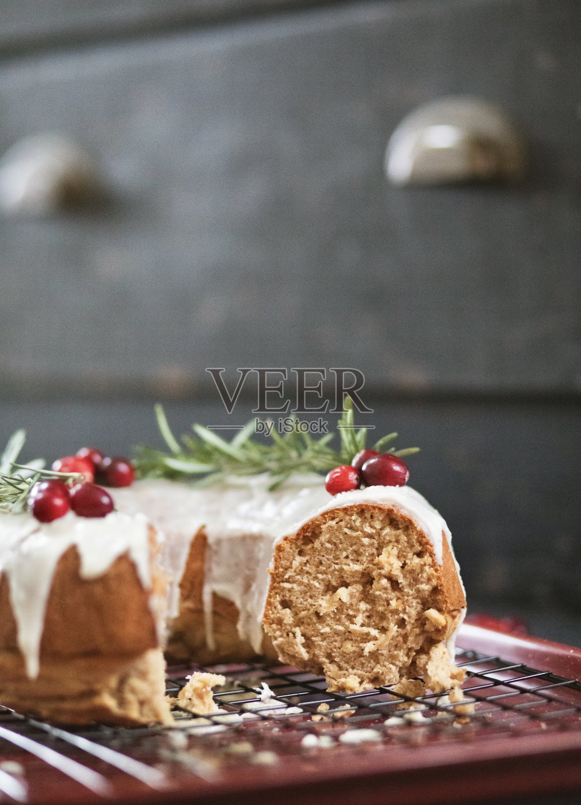 圣诞五香苹果蛋糕照片摄影图片