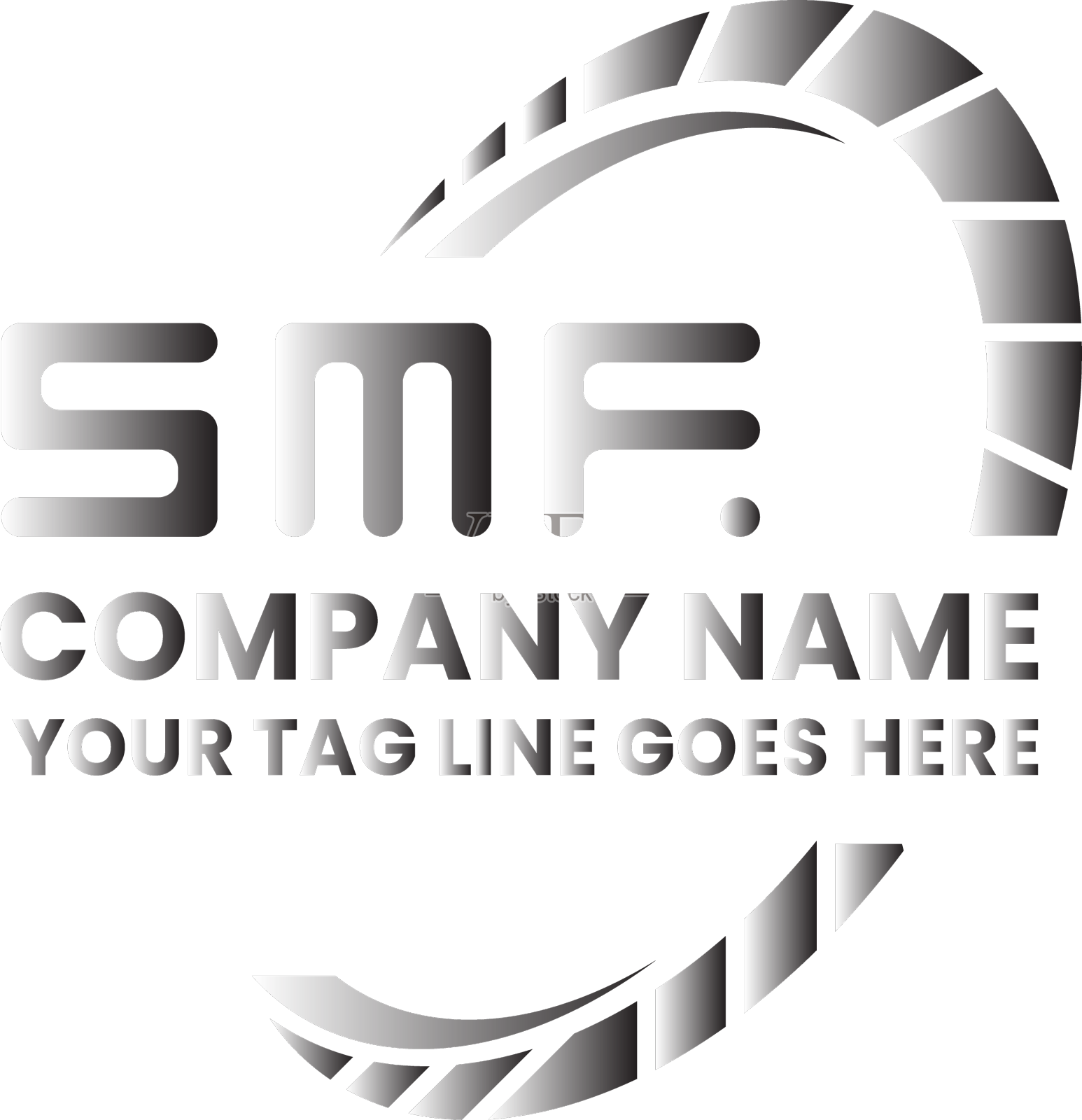 SMF字母标志设计简洁现代的SMF标志设计元素图片