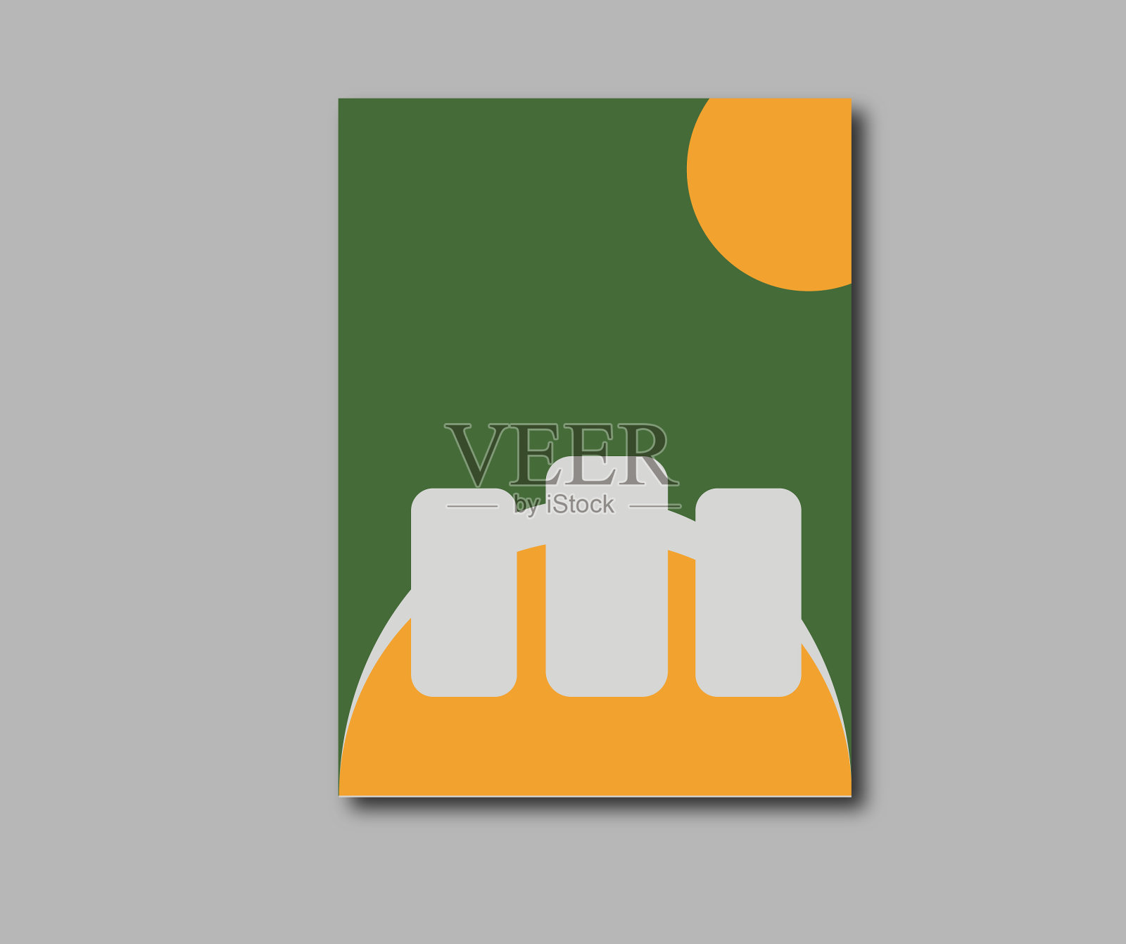 商业小册子的设计插画图片素材