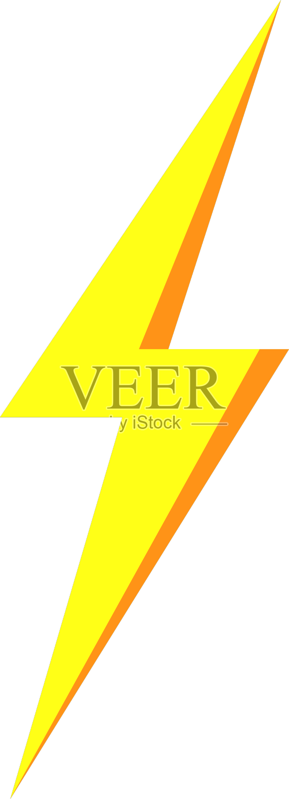 雷电和闪电元素闪光图标设计元素图片