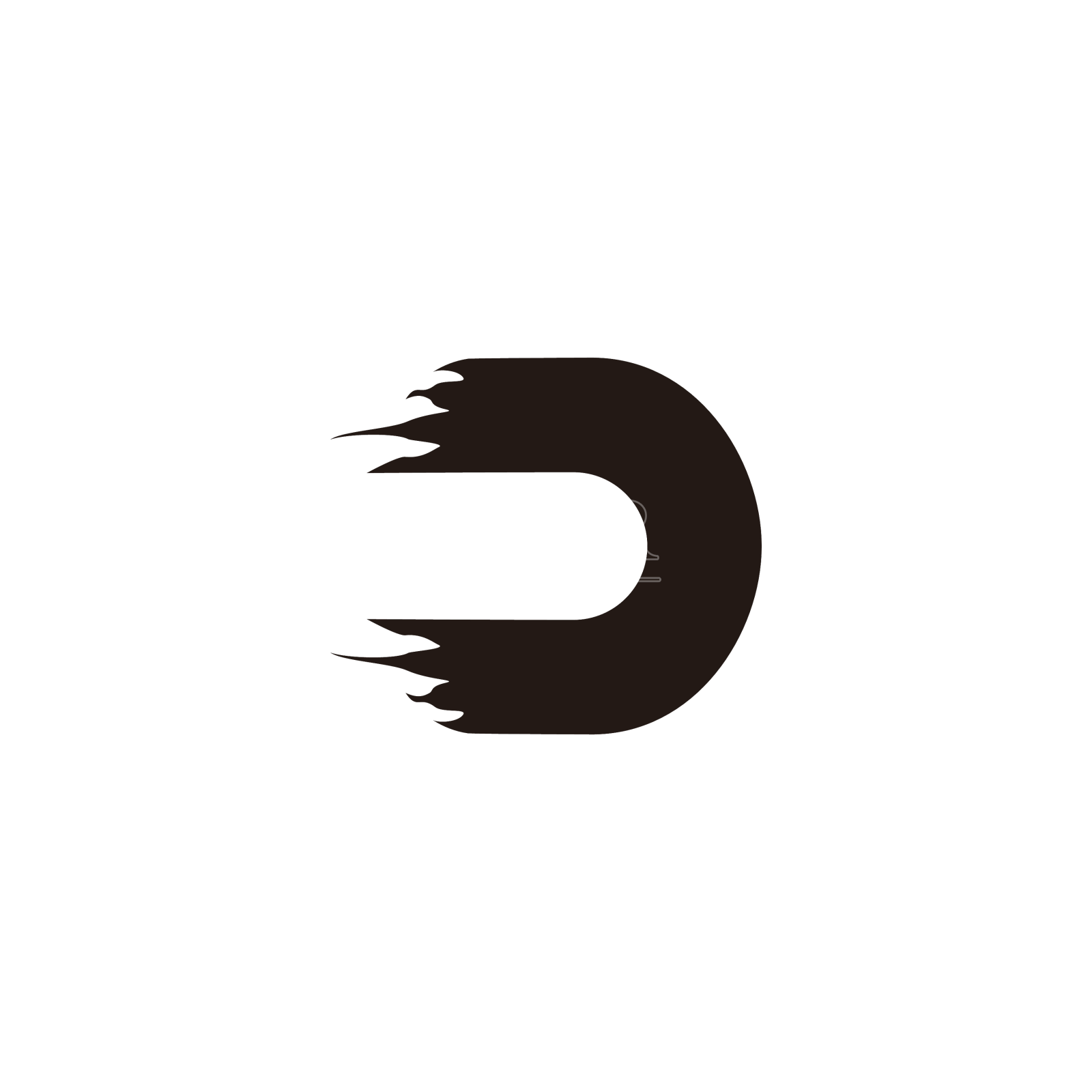 字母墨水几何符号简单的标志设计元素图片