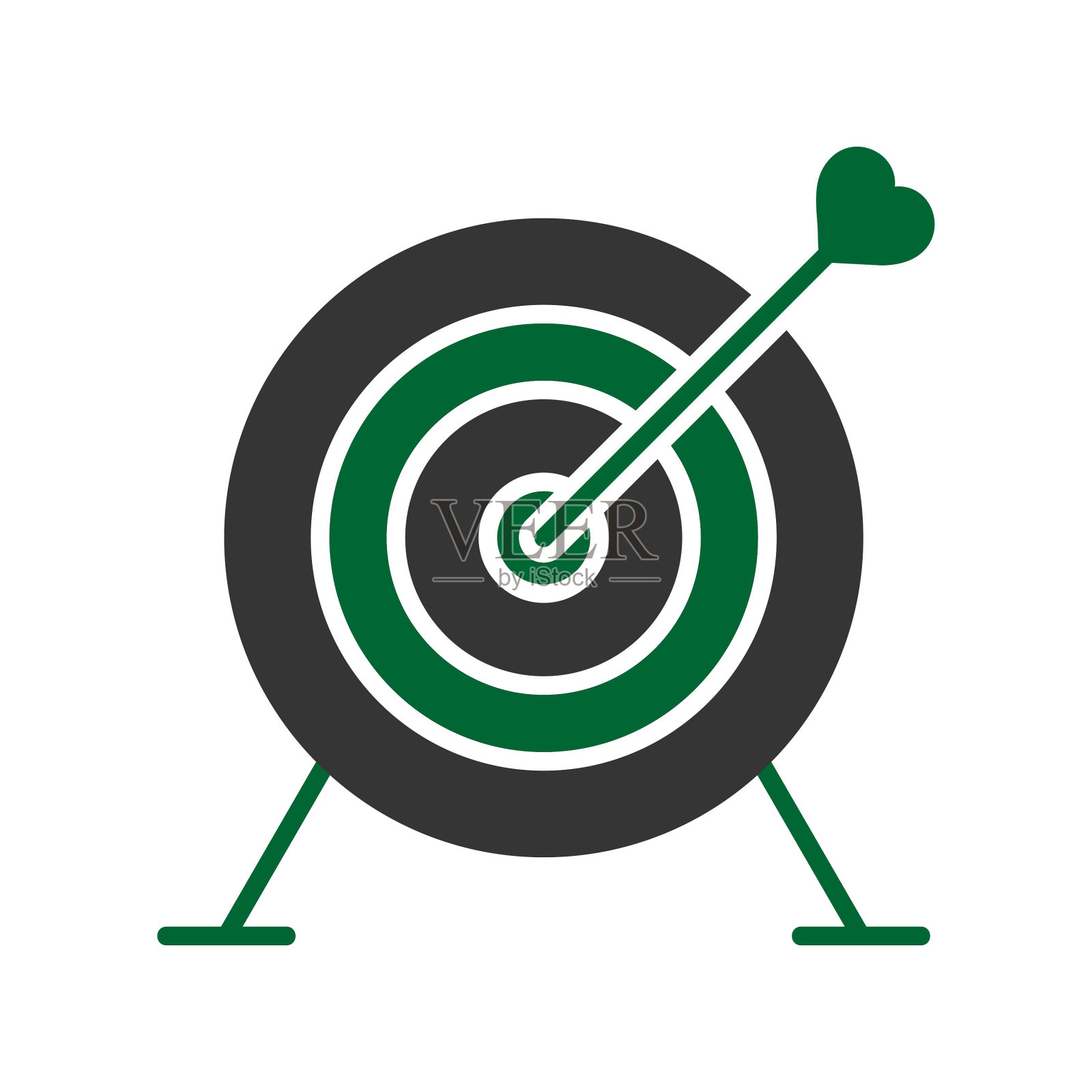 圆靶图标插画图片素材