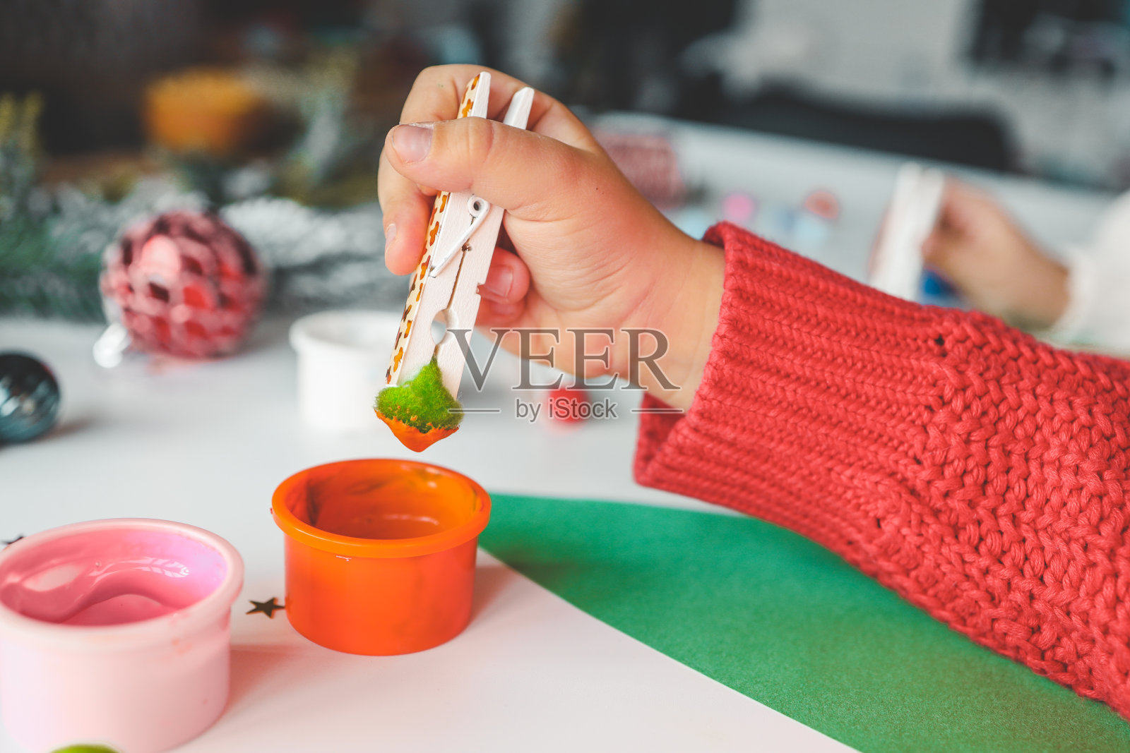 圣诞创意与孩子们的想法照片摄影图片