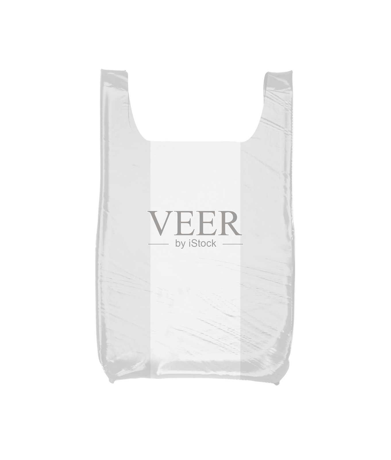 白色塑料袋孤立在白色上照片摄影图片