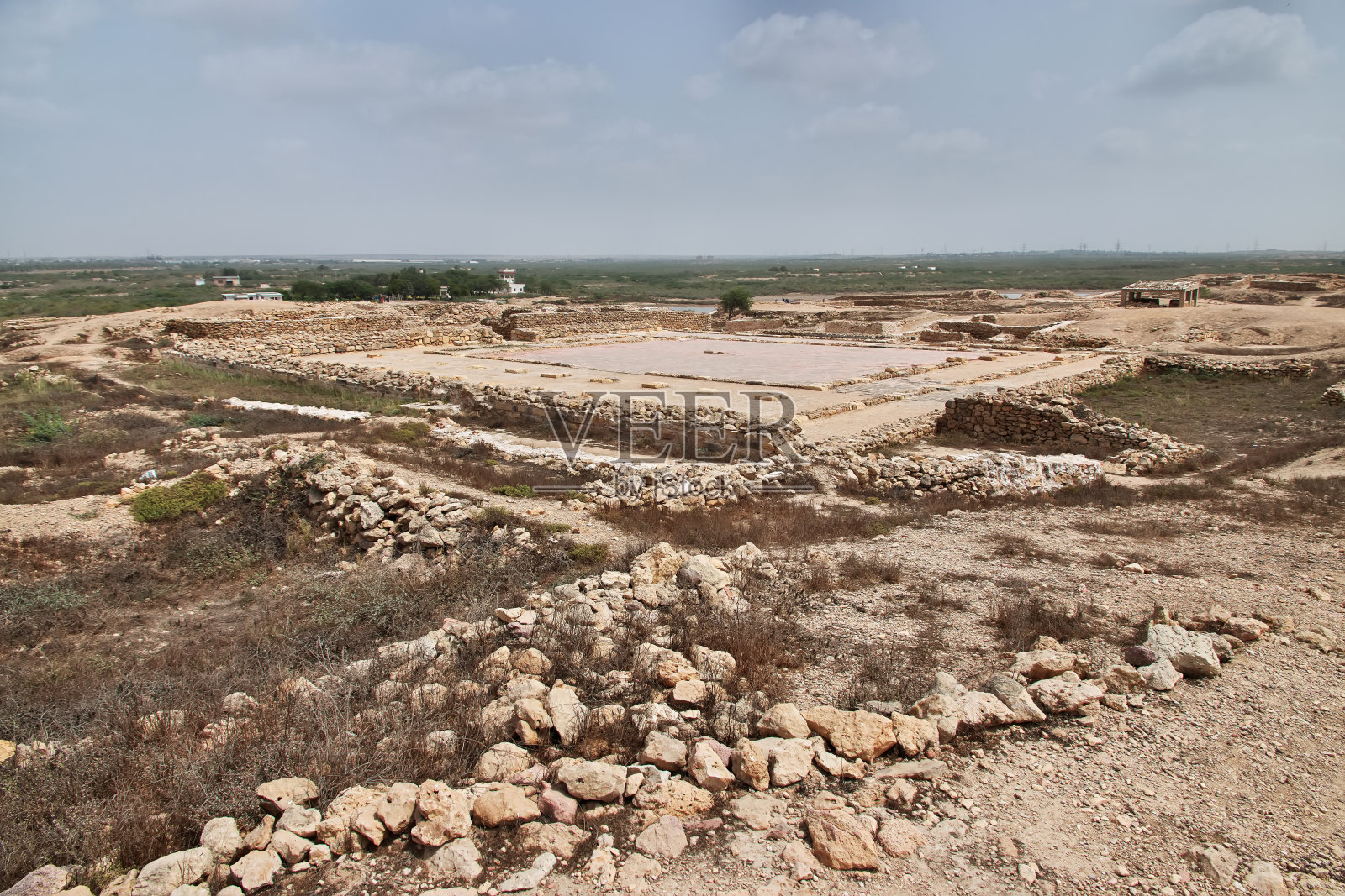 巴基斯坦卡拉奇附近的banbore考古博物馆照片摄影图片