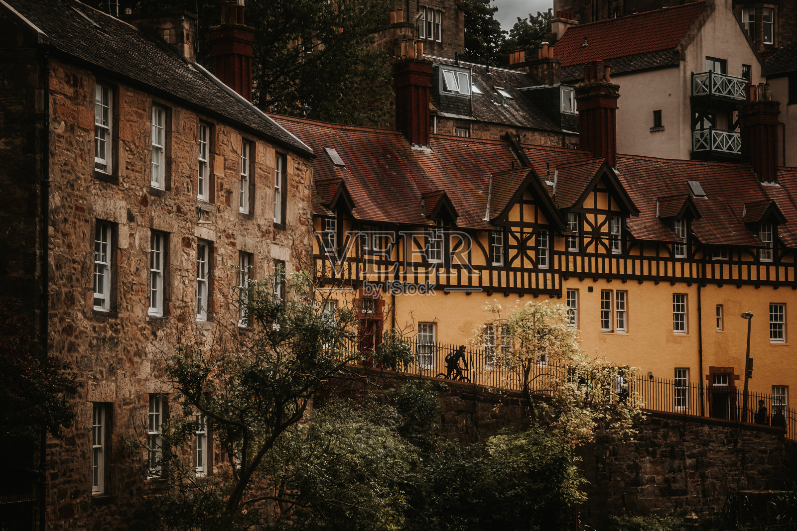 迪恩村排的房子照片摄影图片