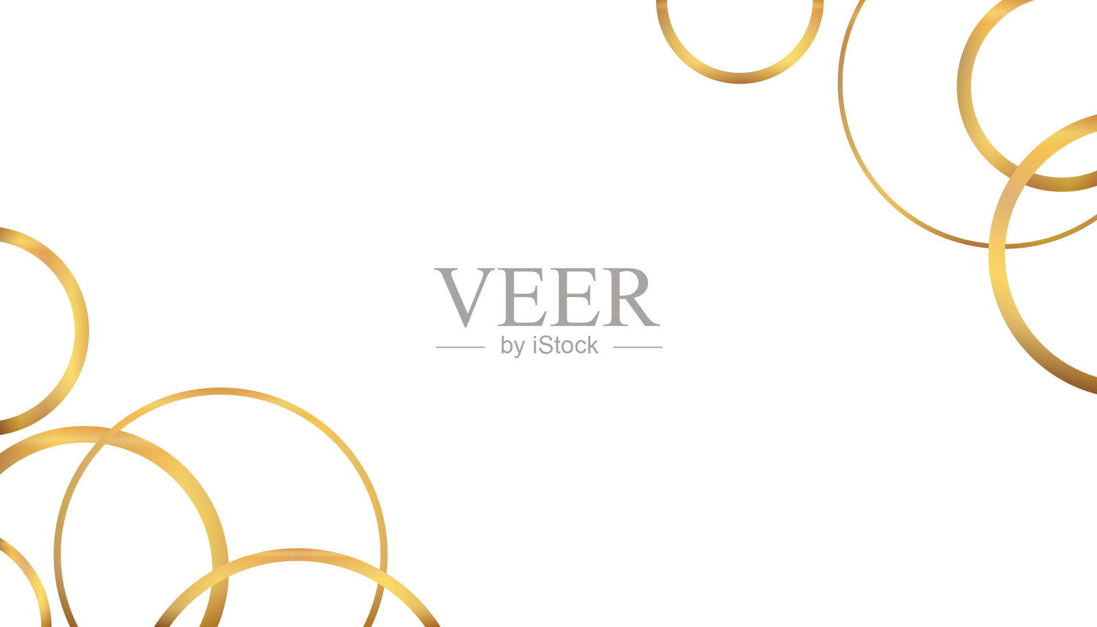 黄金圈，奢华看背景插画图片素材