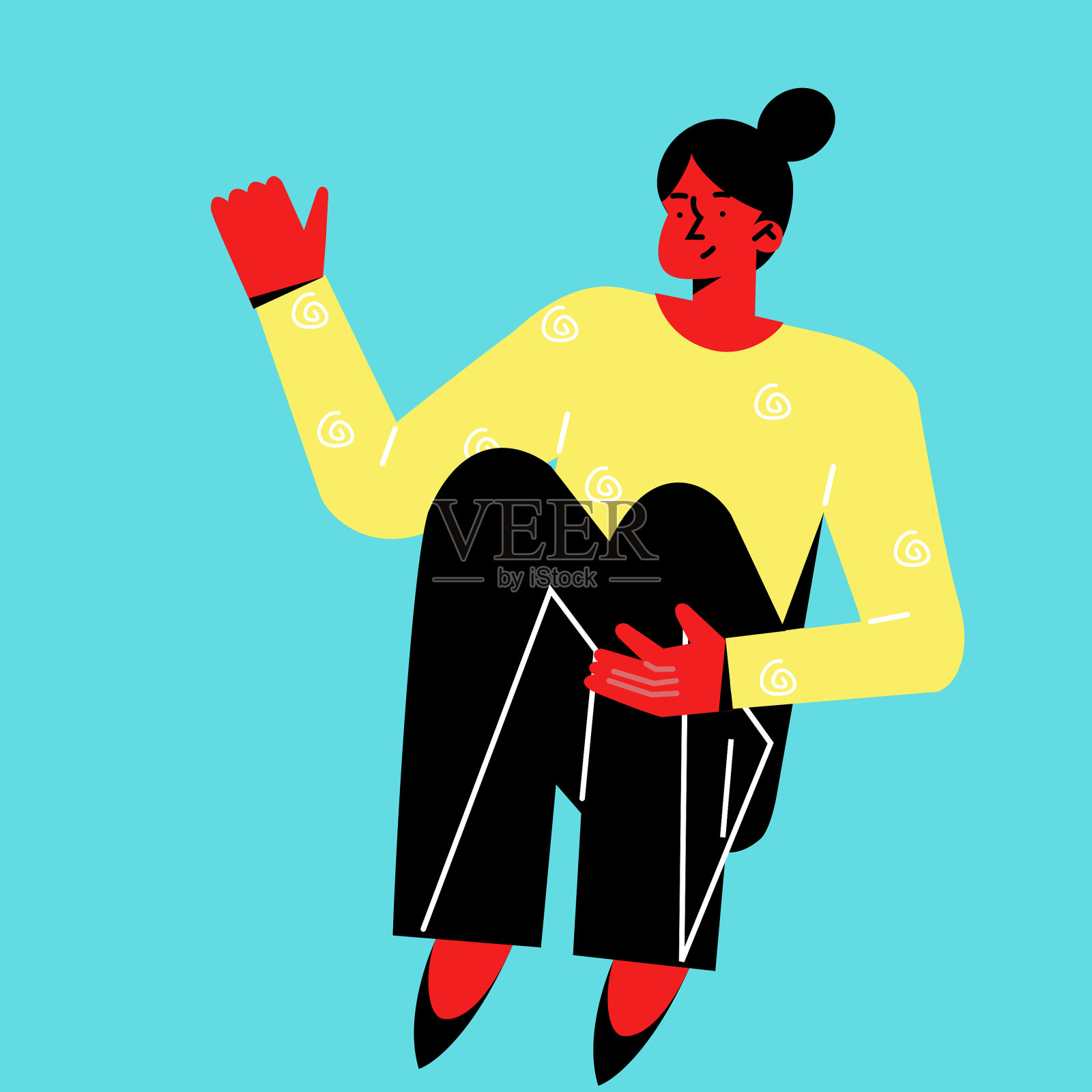 有趣的Bunny-06插画图片素材