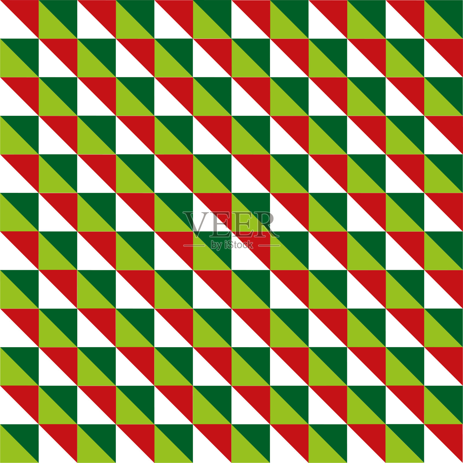 圣诞包装纸图案。无缝圣诞礼物包装几何图案背景。插画图片素材