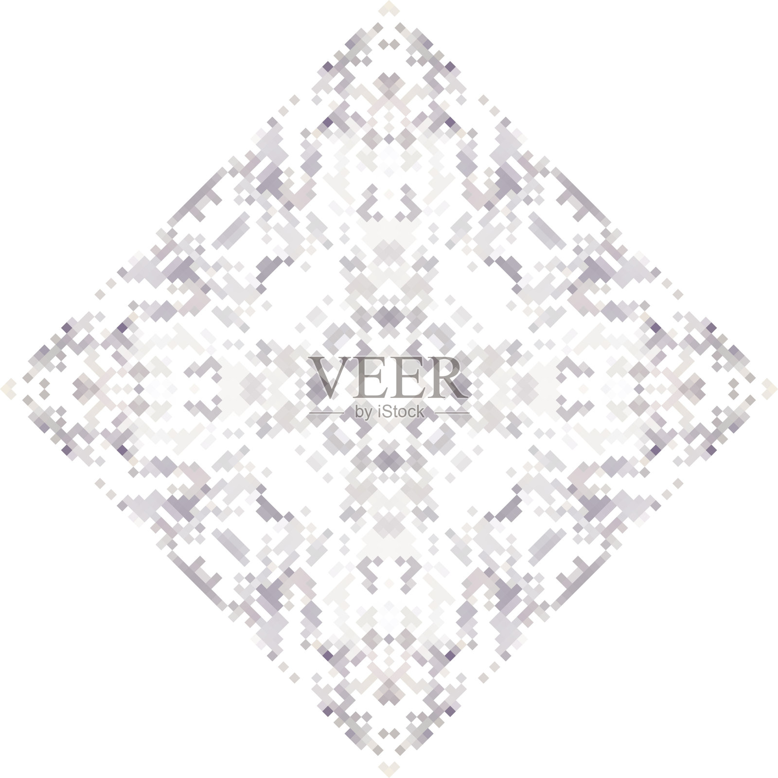 抽象像素艺术瓷砖。矢量插图。瓷砖设计元素的贺卡，横幅，传单和海报。插画图片素材