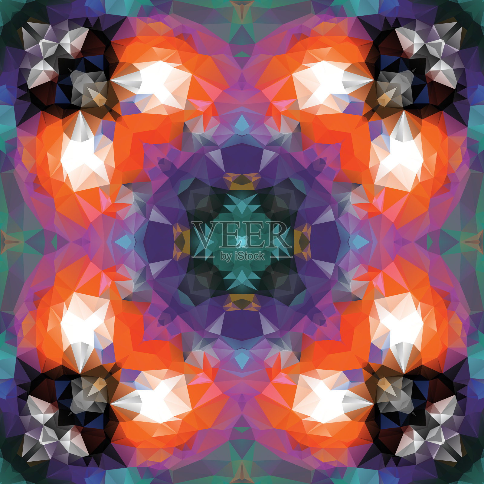 几何无缝图案设计。插画图片素材