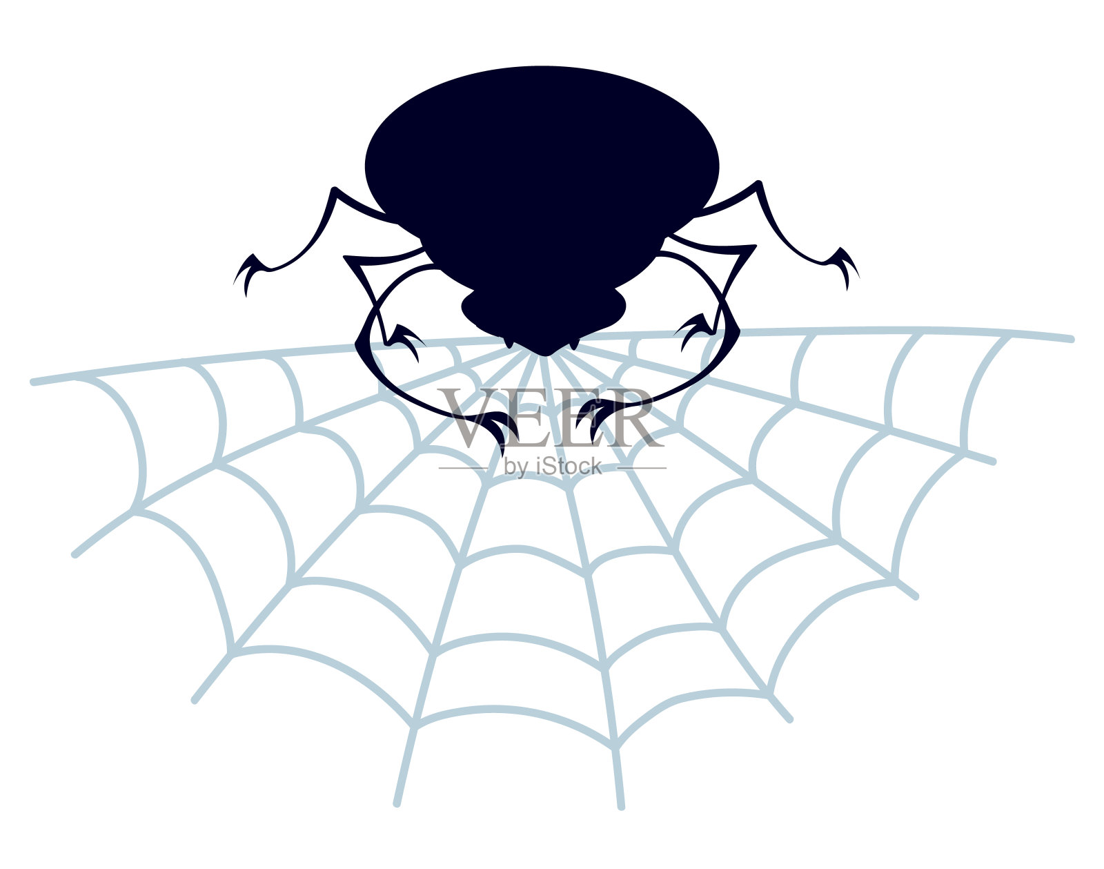 蛛网上的蜘蛛蛛网蛛网的概念。矢量平面图形设计插图插画图片素材