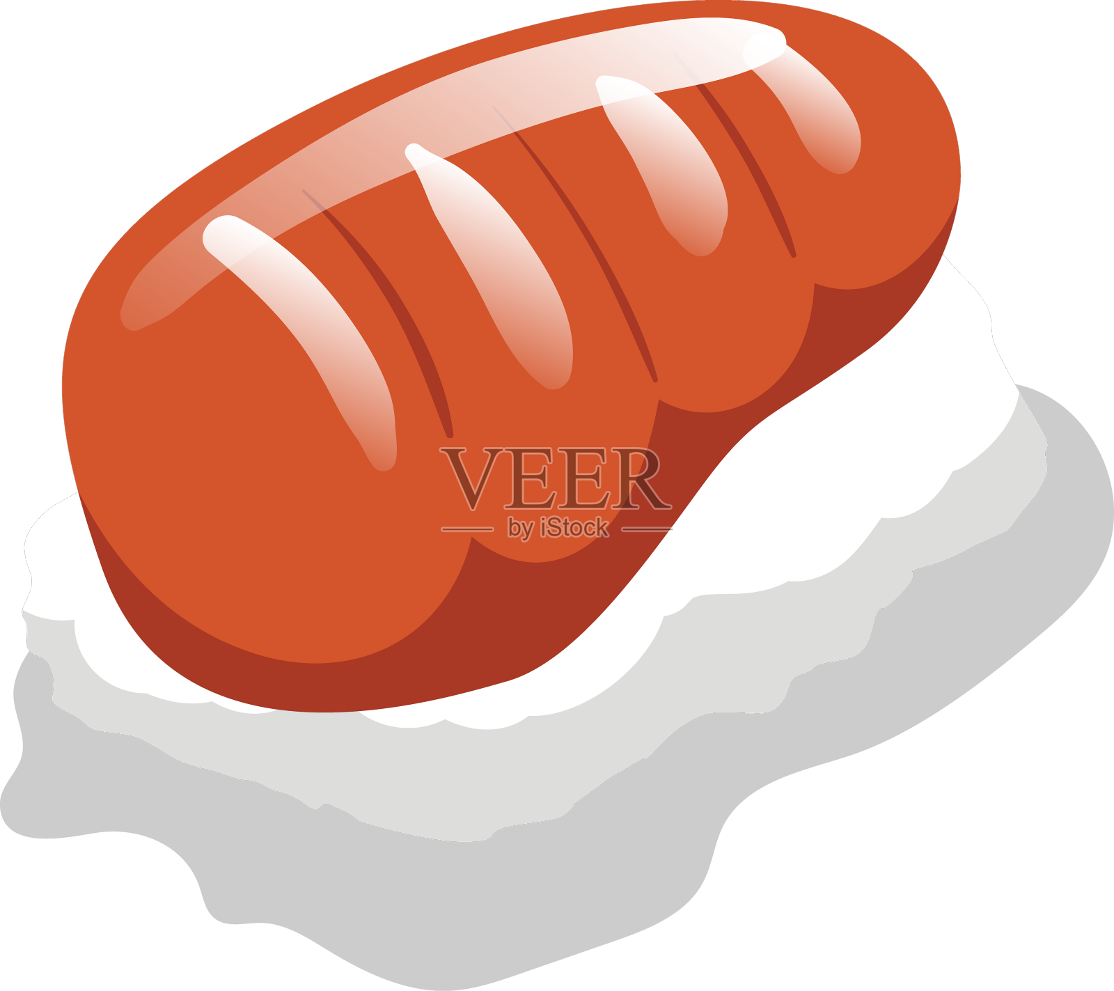 清酒三文鱼寿司图标设计元素图片