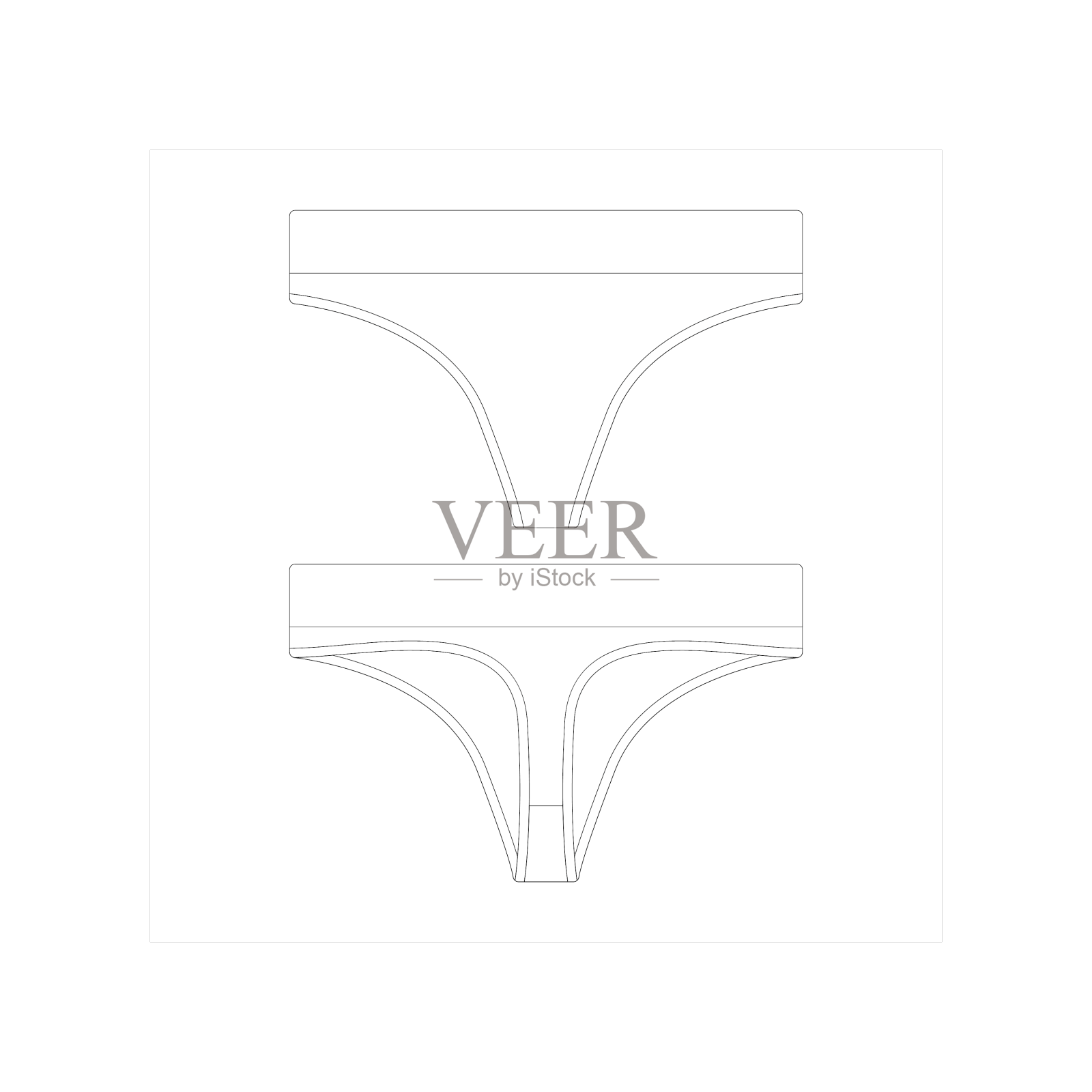 模板无缝丁字裤内衣平面设计设计元素图片