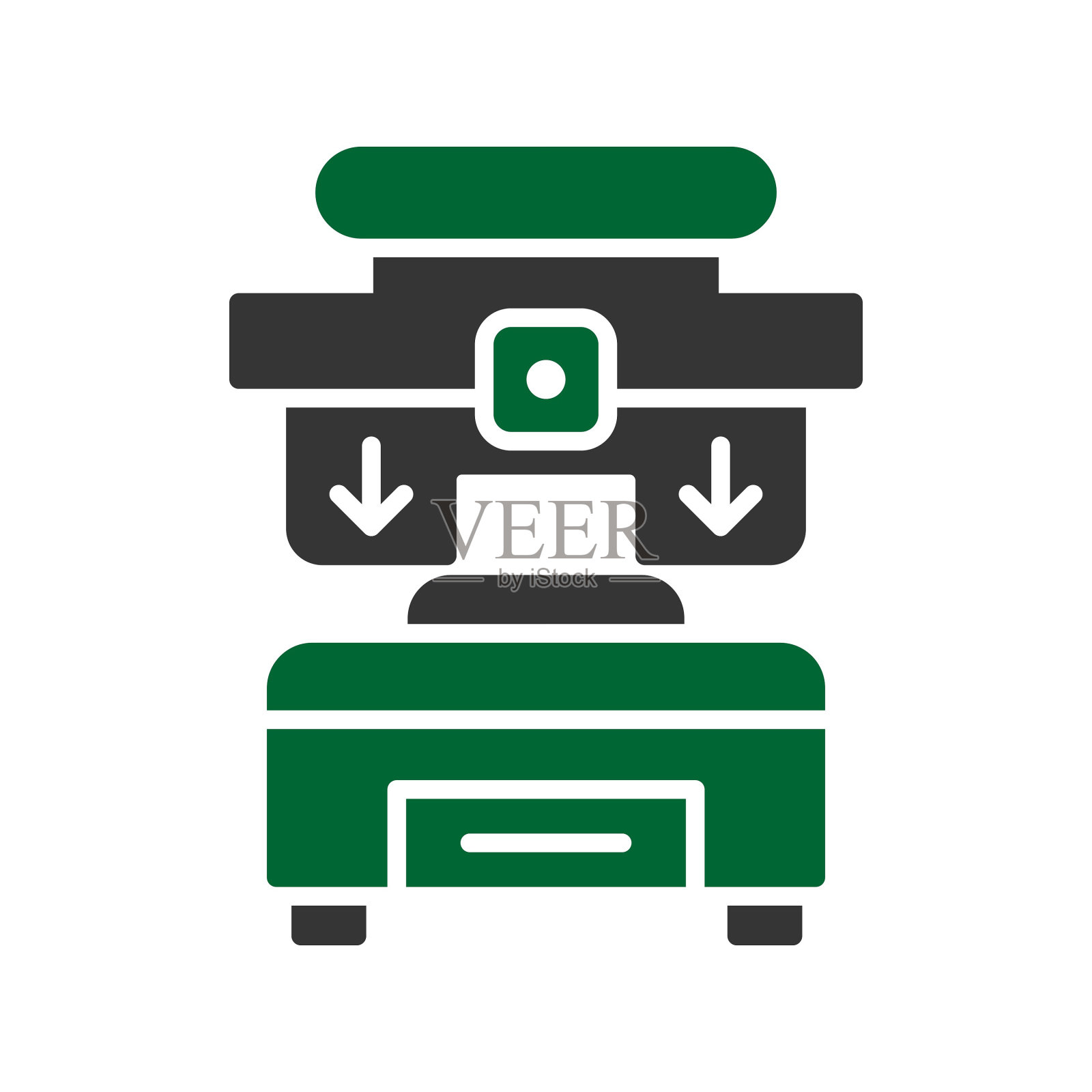 按机器图标插画图片素材