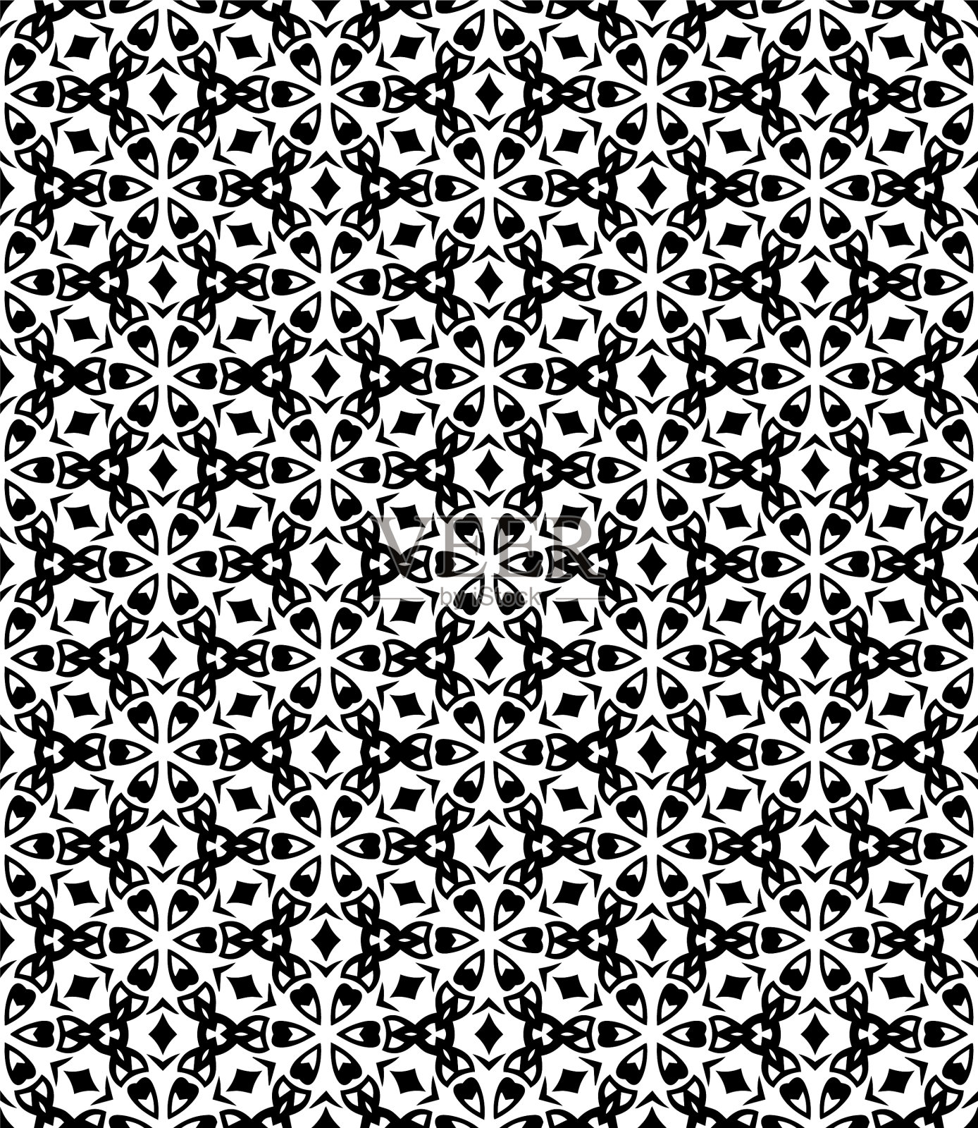 黑白无缝抽象图案插画图片素材