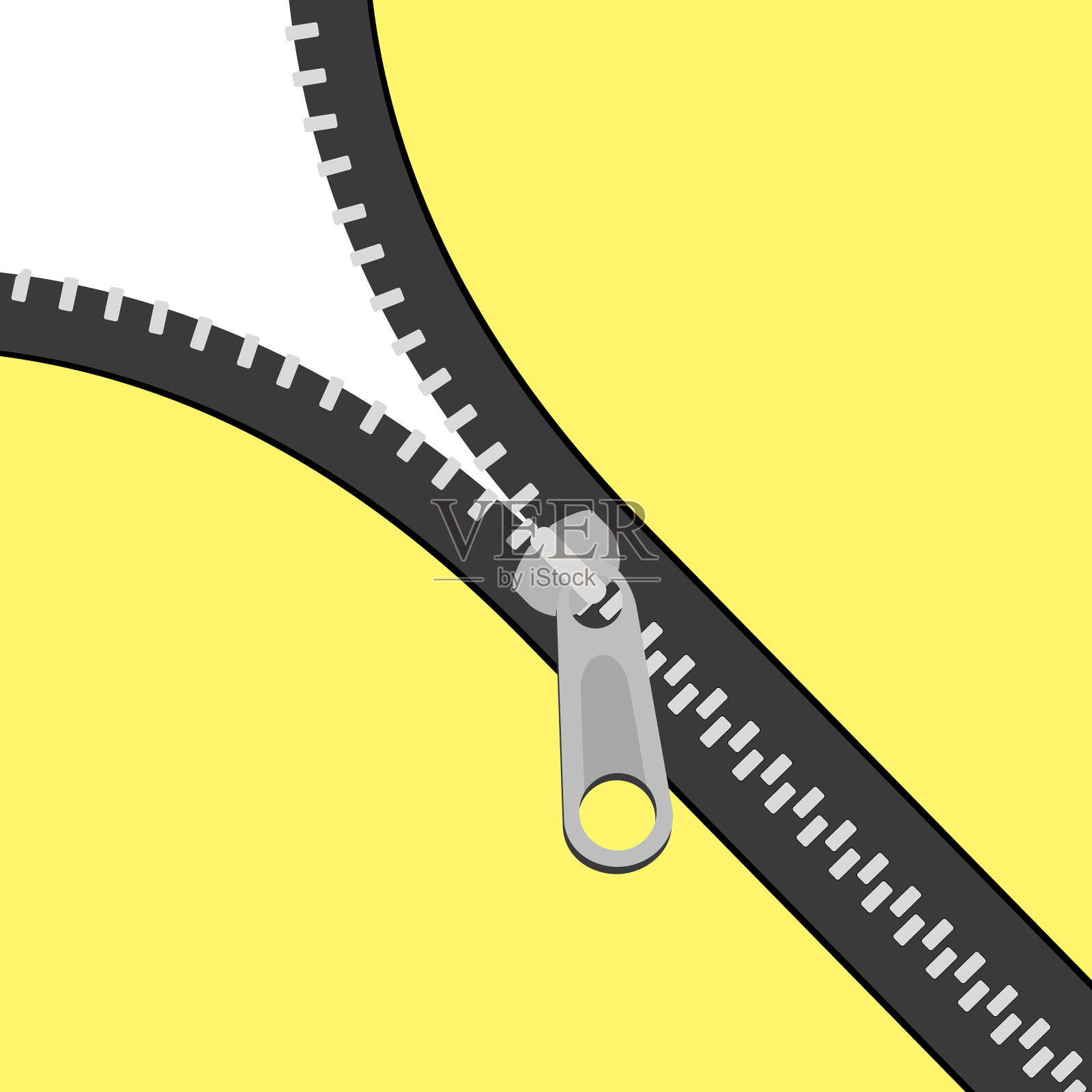 打开zipperflat插画图片素材