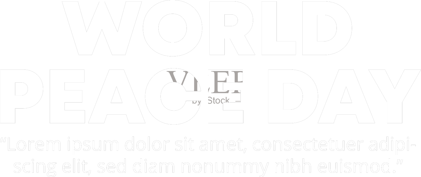 世界和平日背景与和平之手设计元素图片