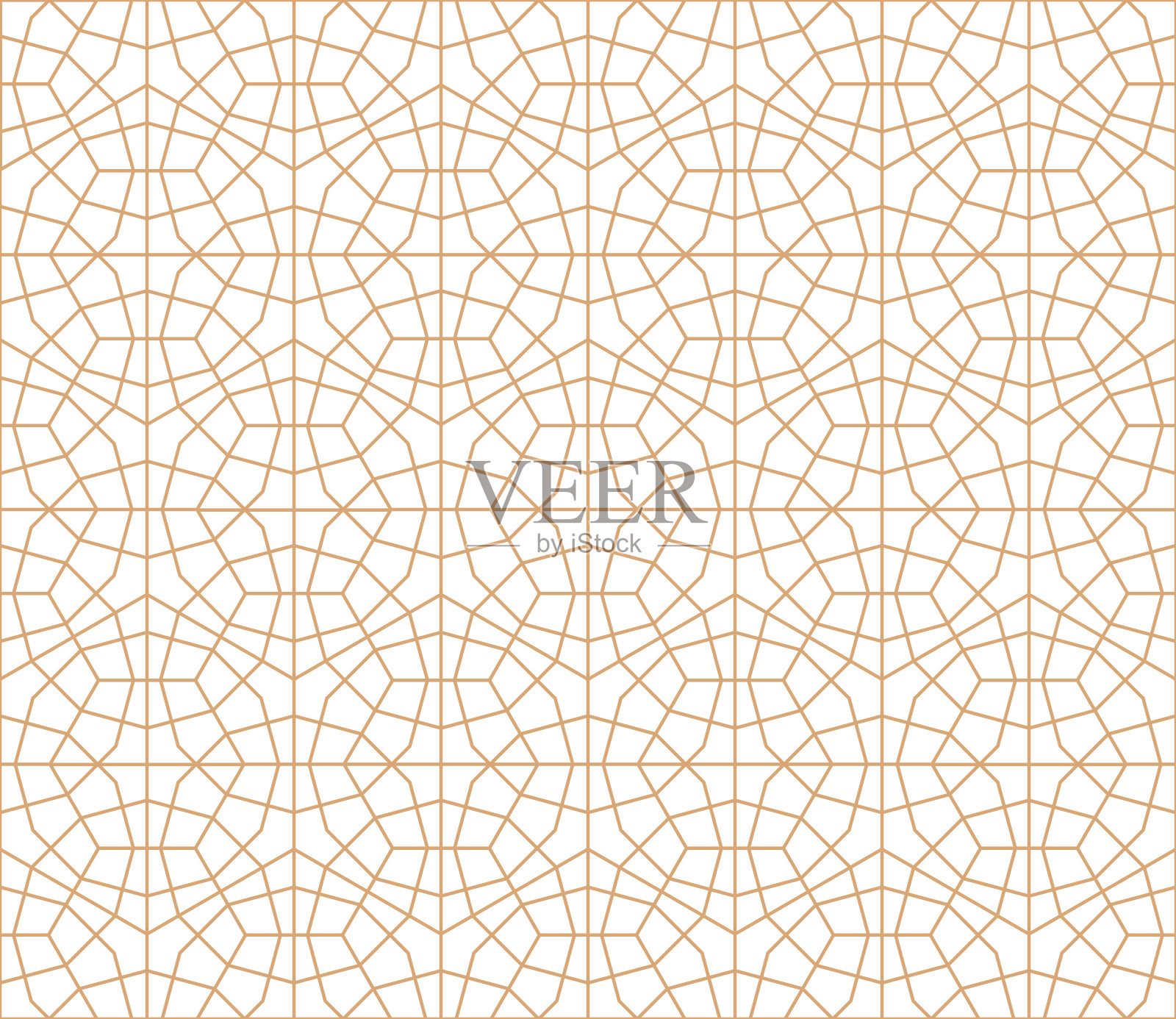 矢量抽象东方图案。插画图片素材