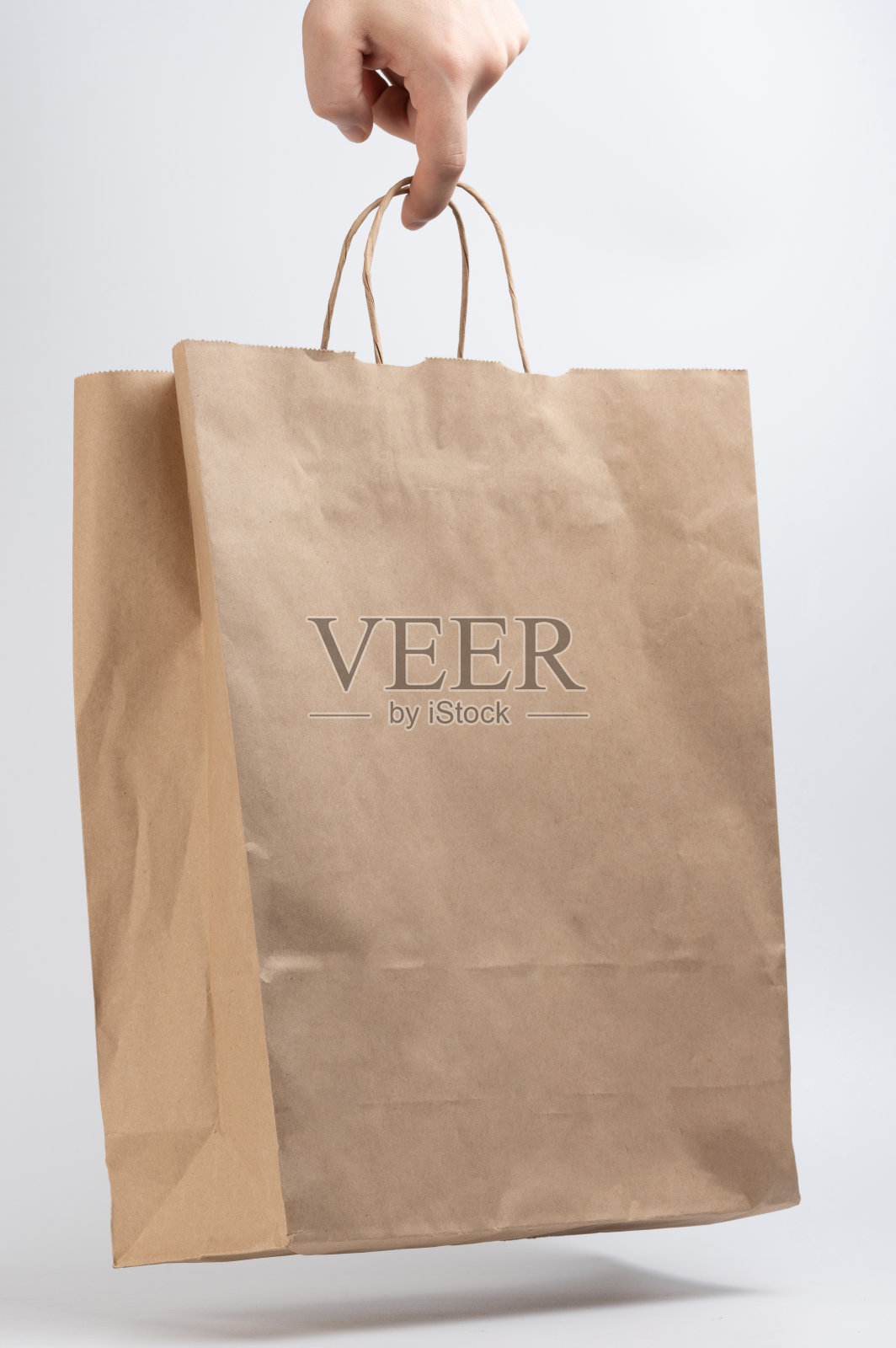 清洁棕色再生纸袋照片摄影图片