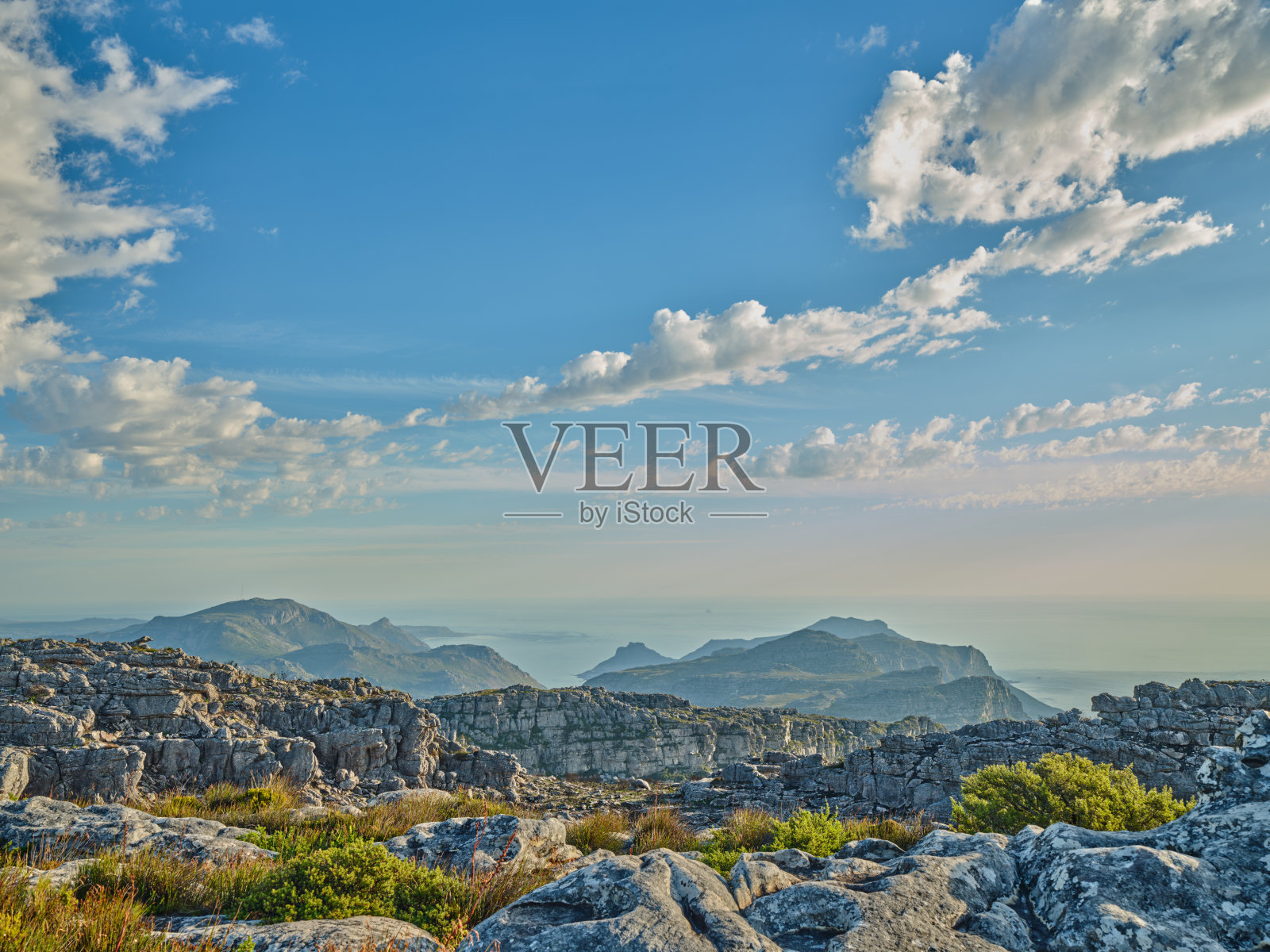 桌山山顶的照片照片摄影图片