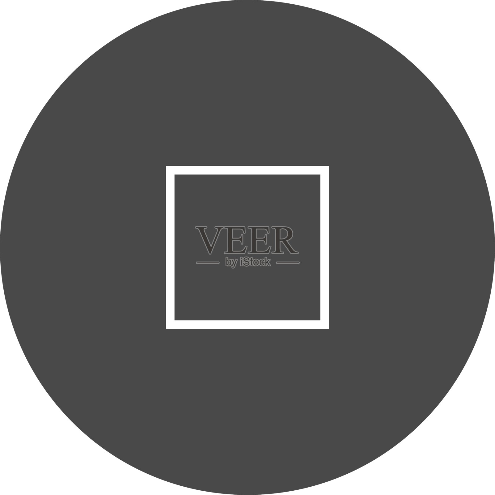 停止按钮圆形图标设计元素图片