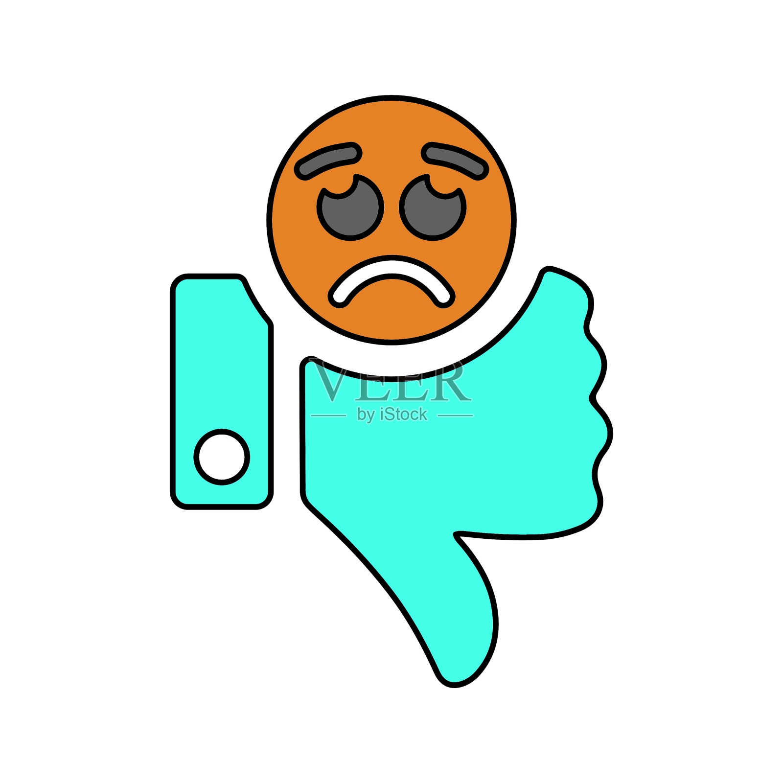 不喜欢失败失败图标设计元素图片