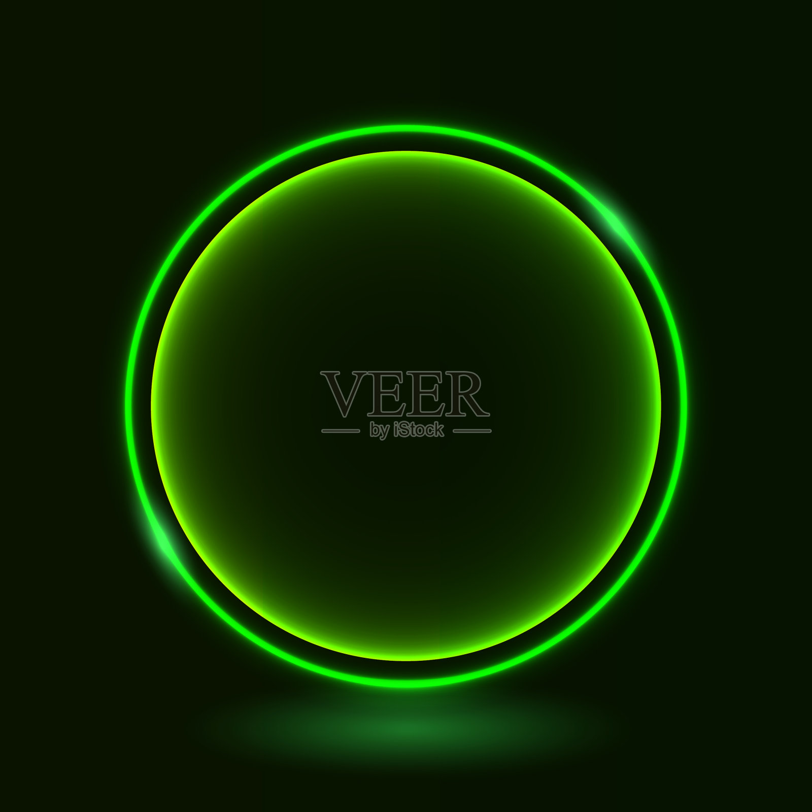 绚丽多彩的霓虹光效果插画图片素材