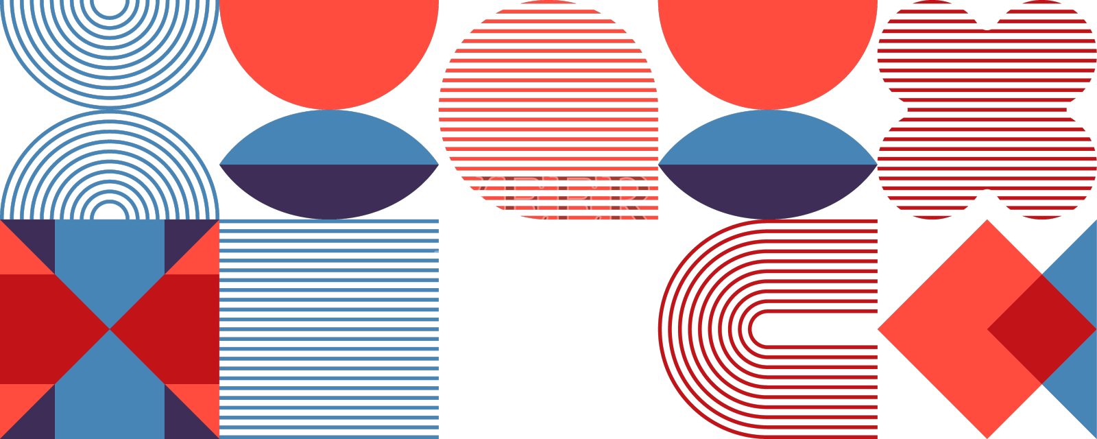 现代几何卡孟菲斯风格的设计设计元素图片