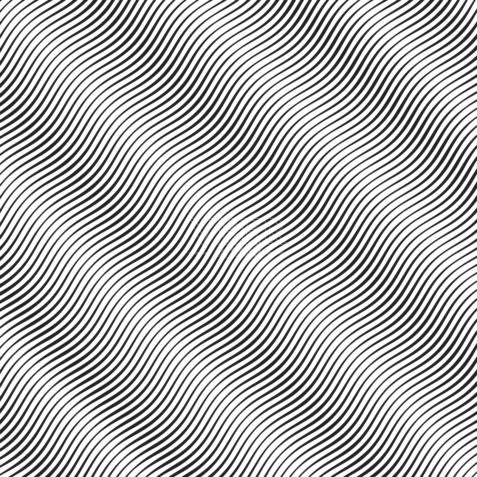 黑色波浪曲线具有不同宽度的半色调设计元素图片