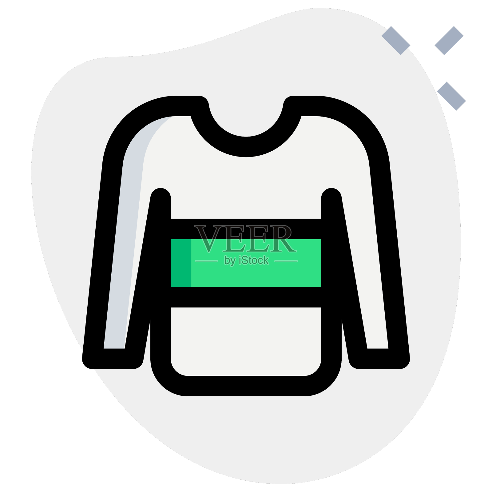 带条纹图案的设计师毛衣设计元素图片