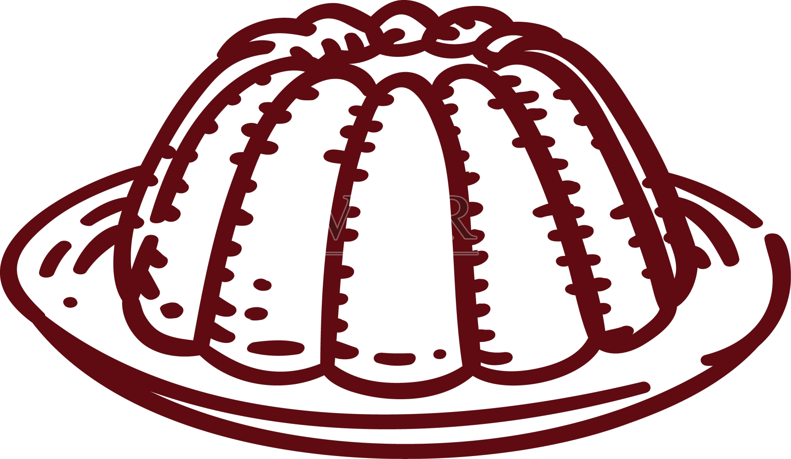 果冻在盘子里一划设计元素图片