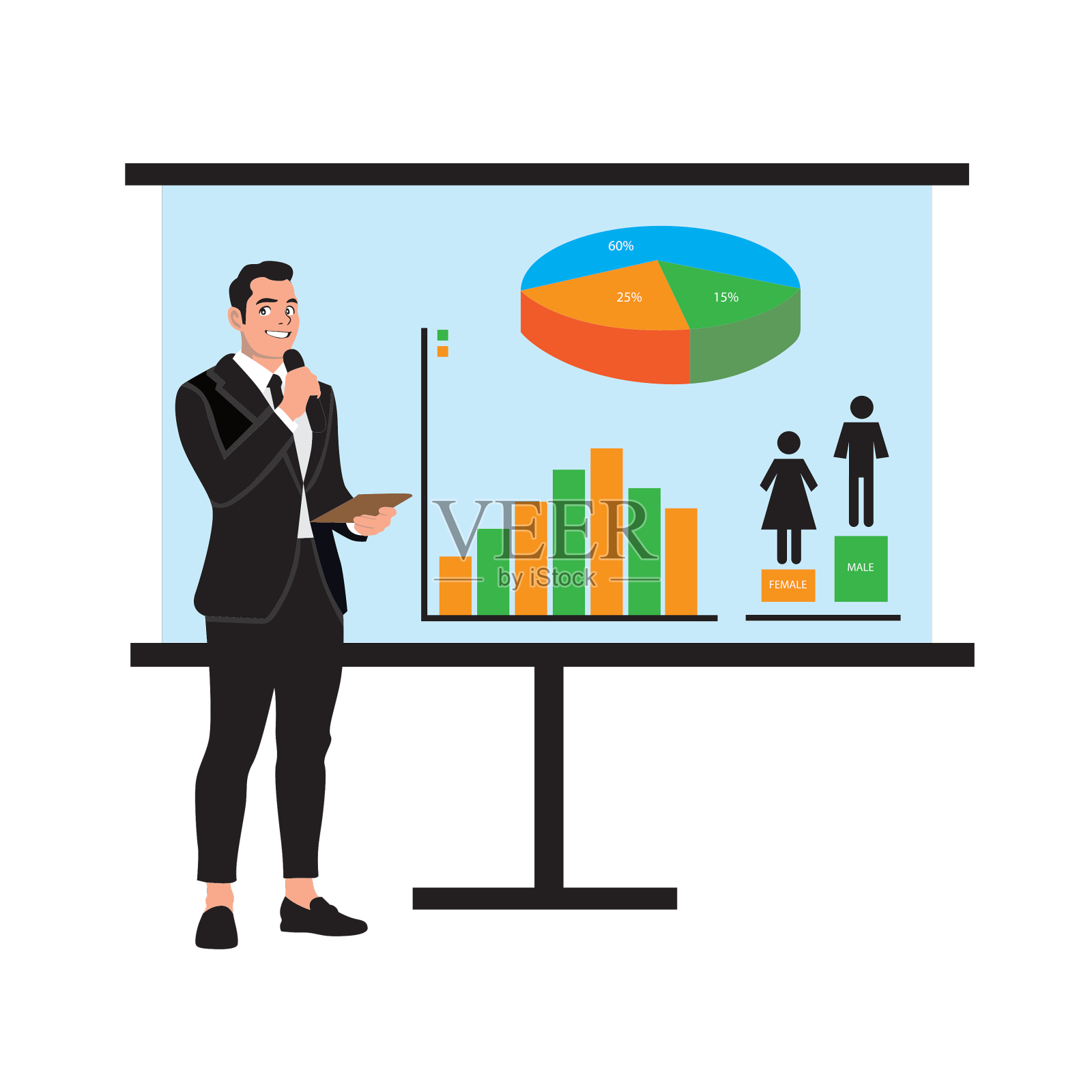 展示板上的商人设计元素图片