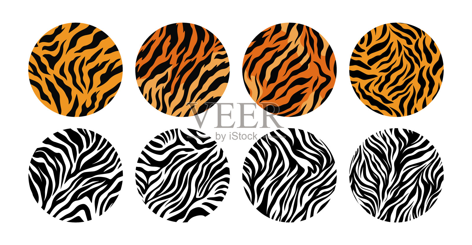 动物皮毛图案插画图片素材