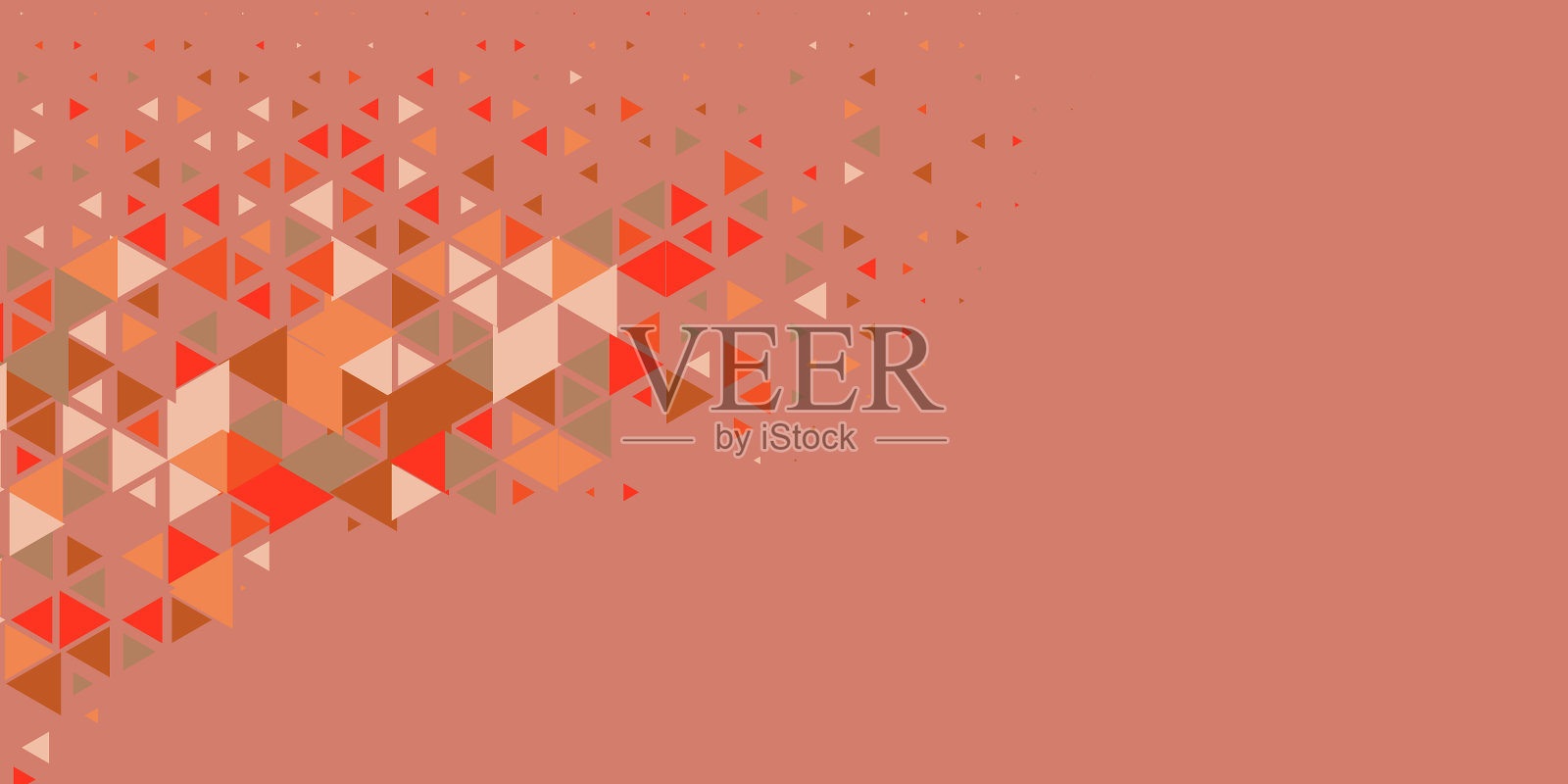 多色抽象三角形背景插画图片素材