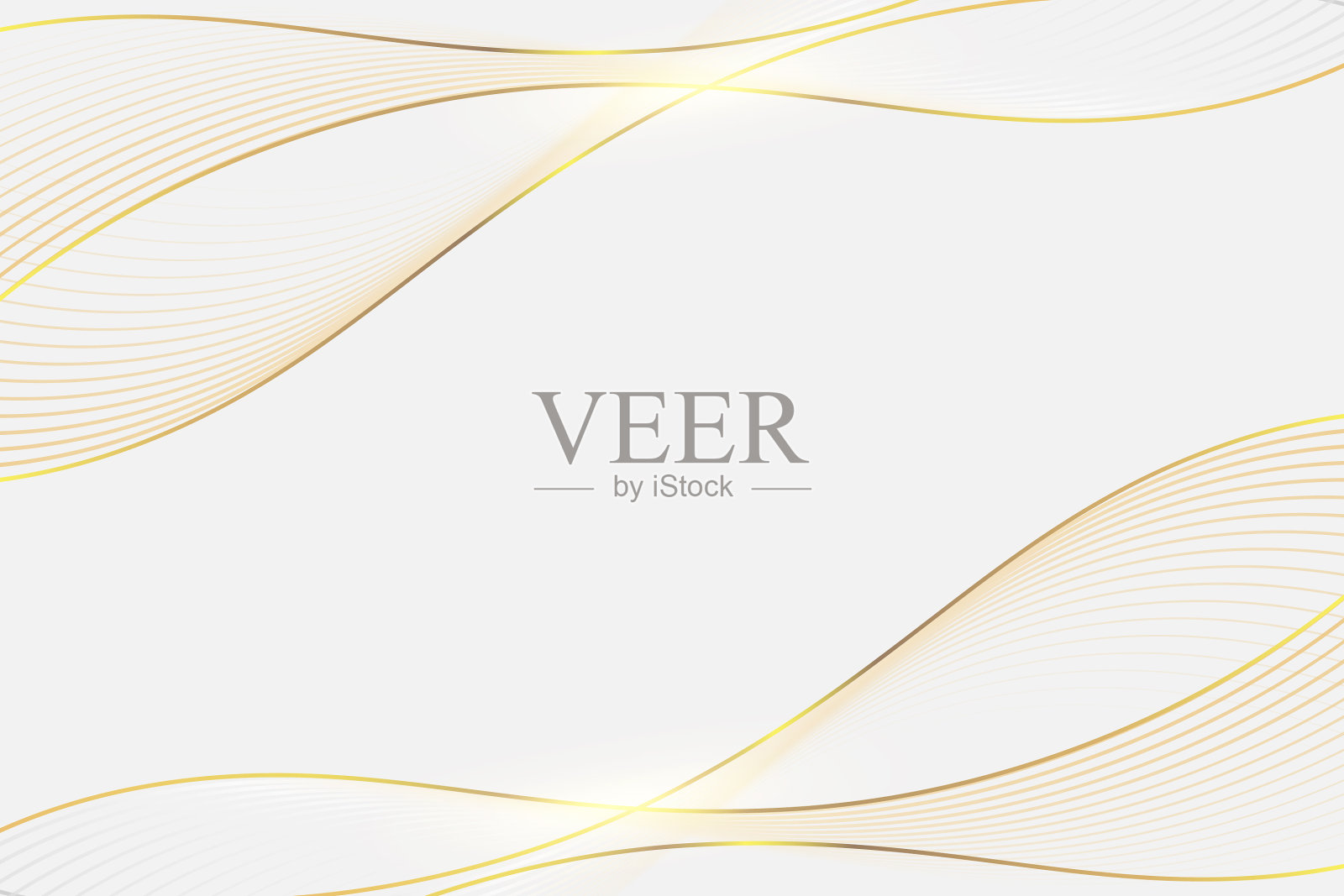 金色波浪黑色背景优雅的概念插画图片素材