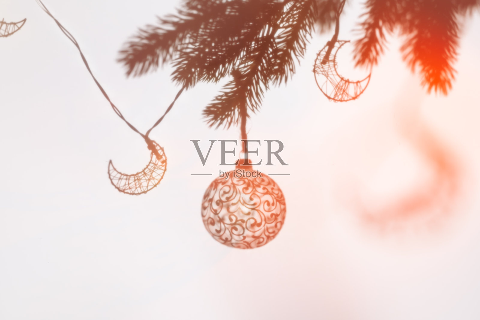 圣诞树上的圣诞球，创意照片，新年，圣诞节照片摄影图片